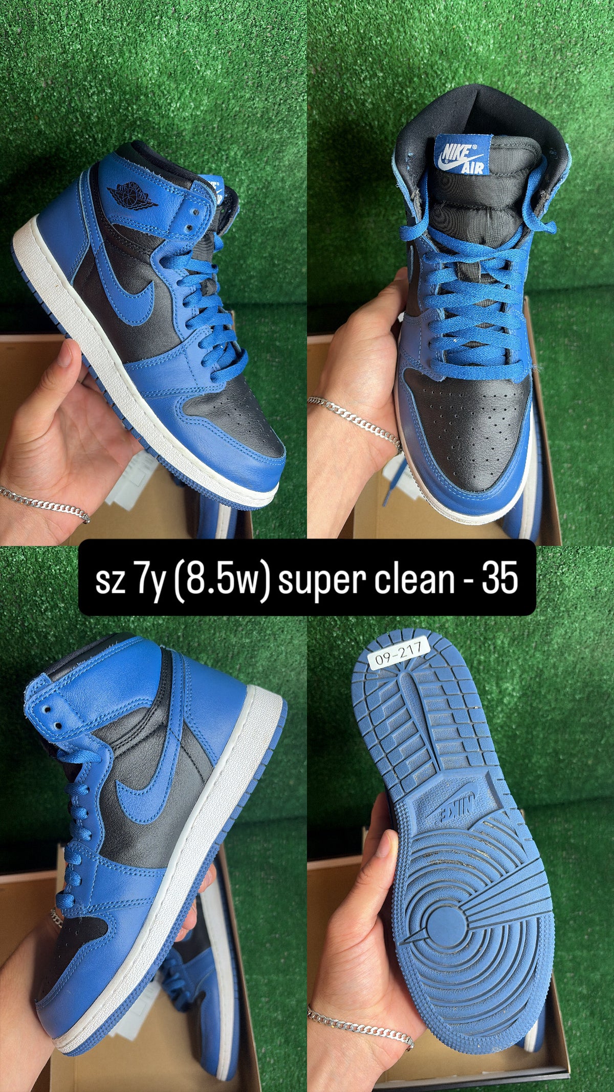 Jordan 1 Dark Marina Blue Size 7y (8.5w)