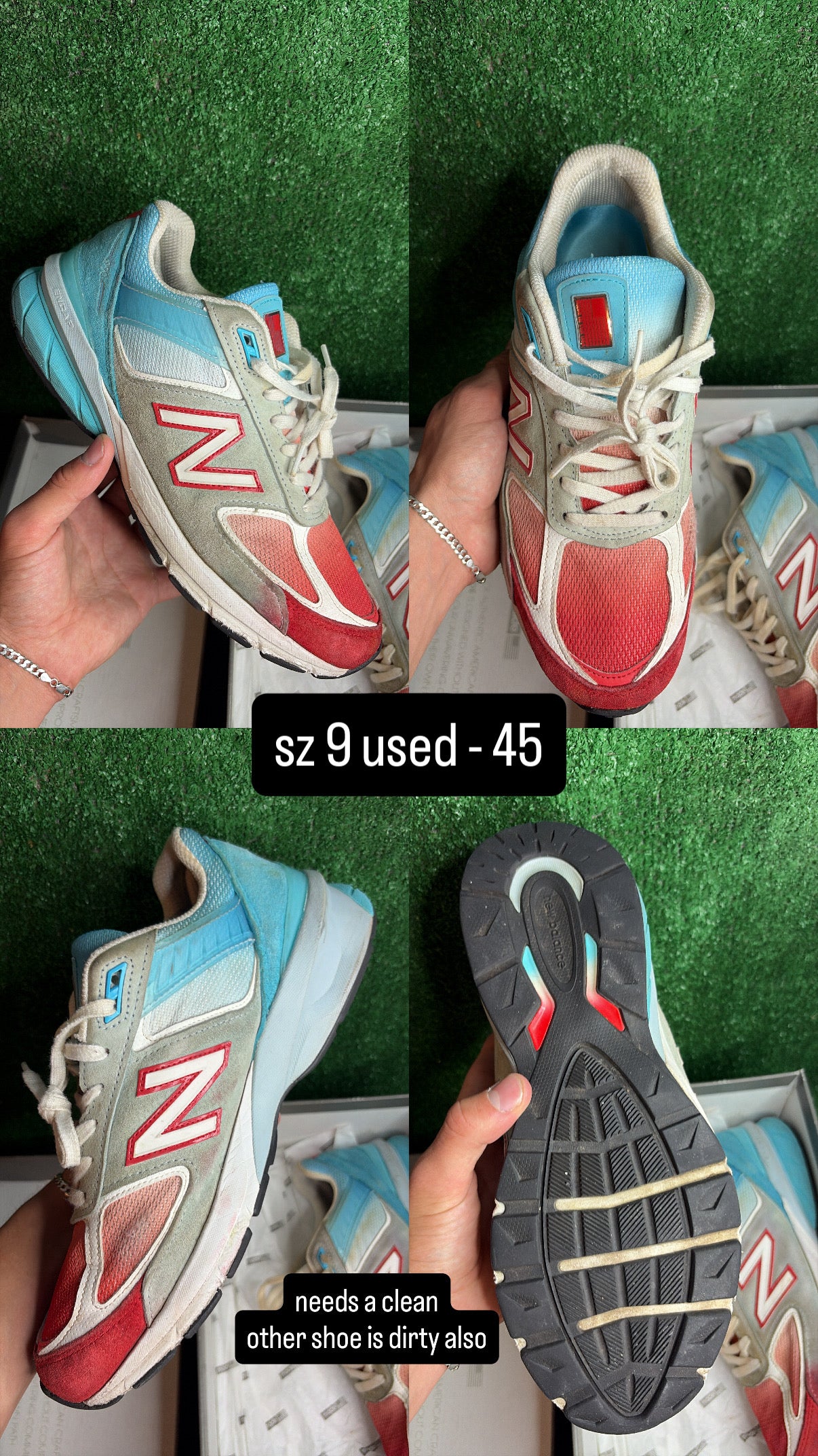 New Balance 990v5 Popsicle Size 9
