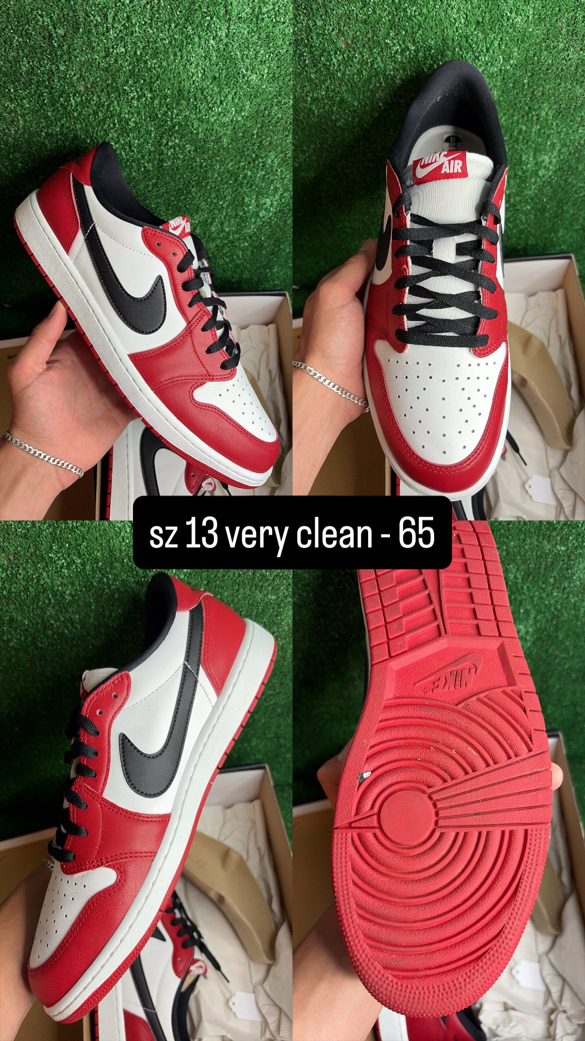 Jordan 1 Low OG Chicago Size 13
