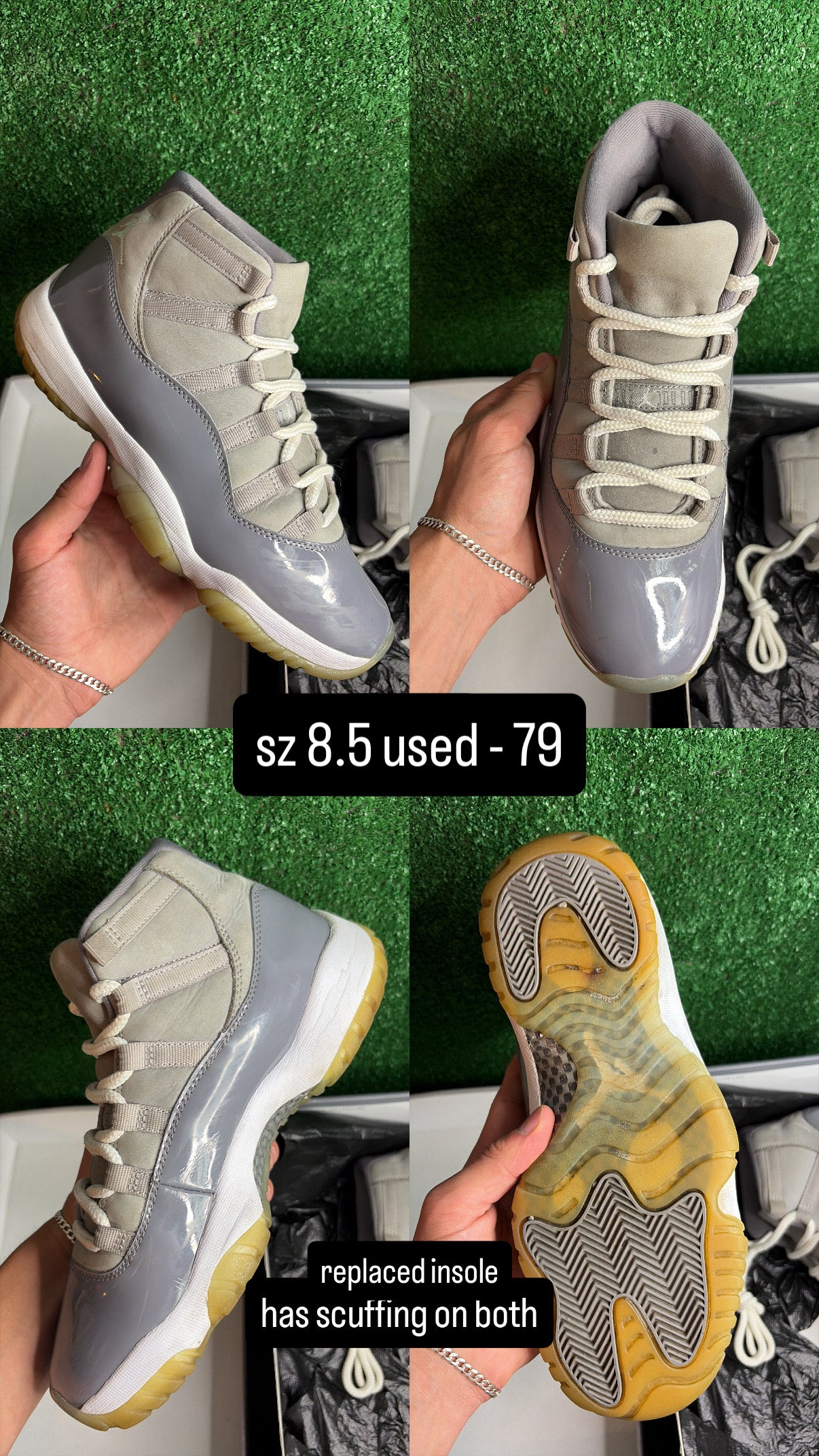 Jordan 11 Cool Grey Size 8.5
