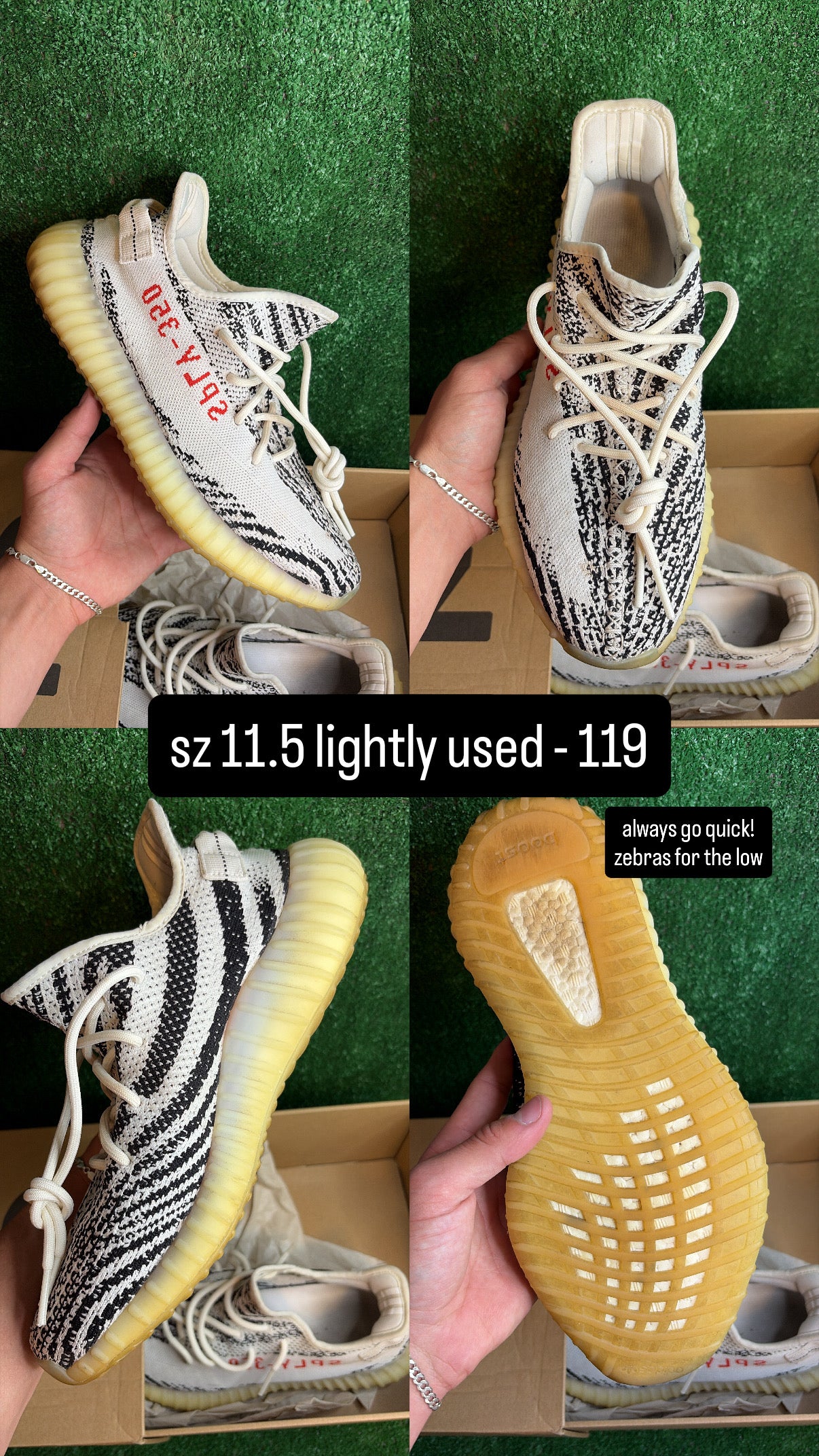 Yeezy 350 Zebra Size 11.5