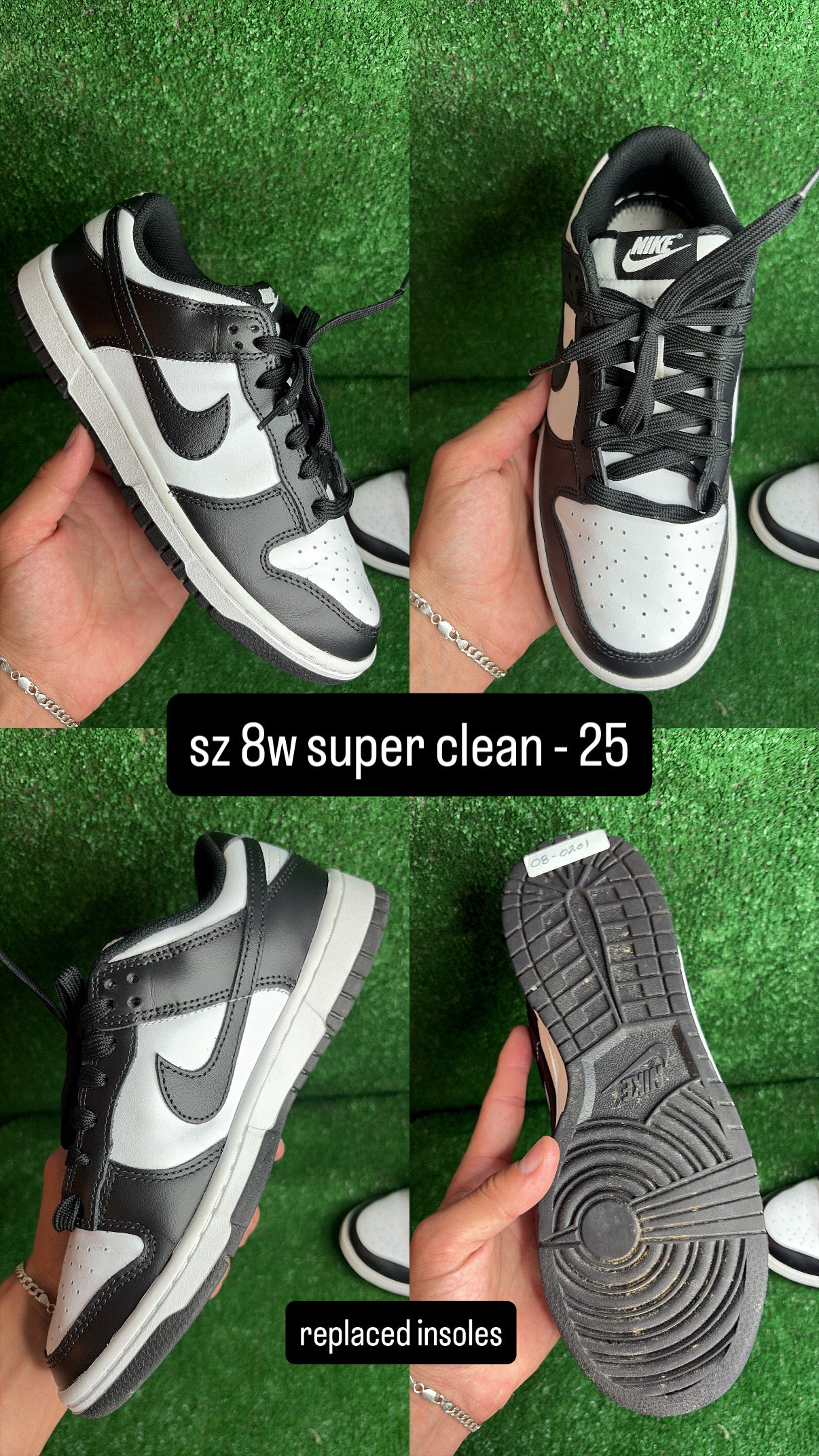 Nike Dunk Low Panda Size 6.5m (8w)