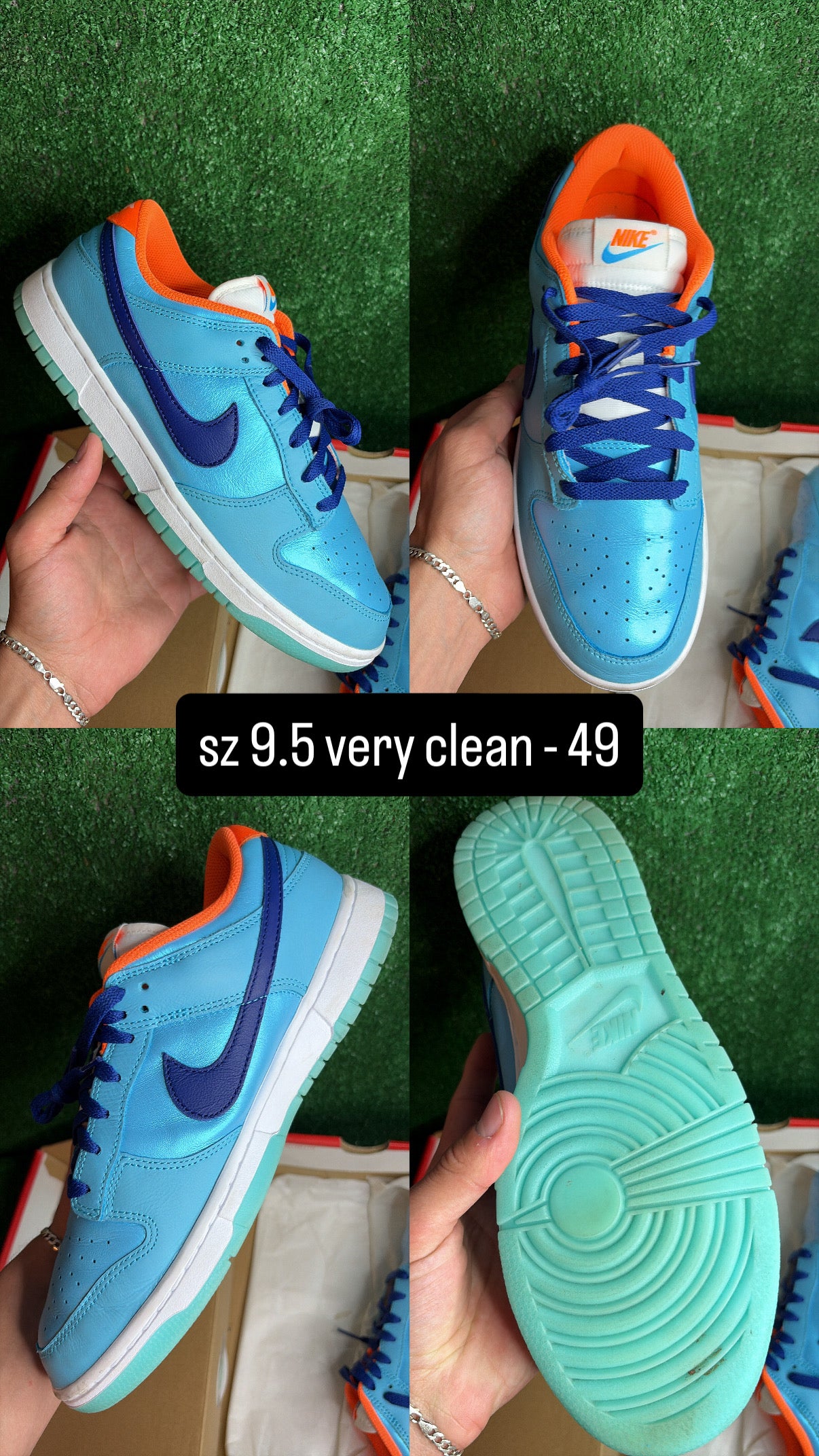 Nike Dunk Low Baltic Blue Size 9.5