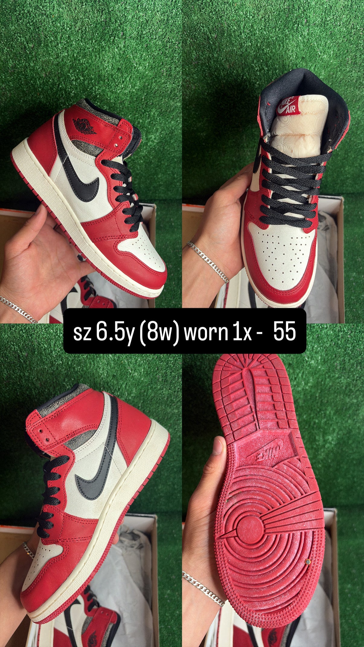 Jordan 1 Lost & Found Size 6.5y (8w)