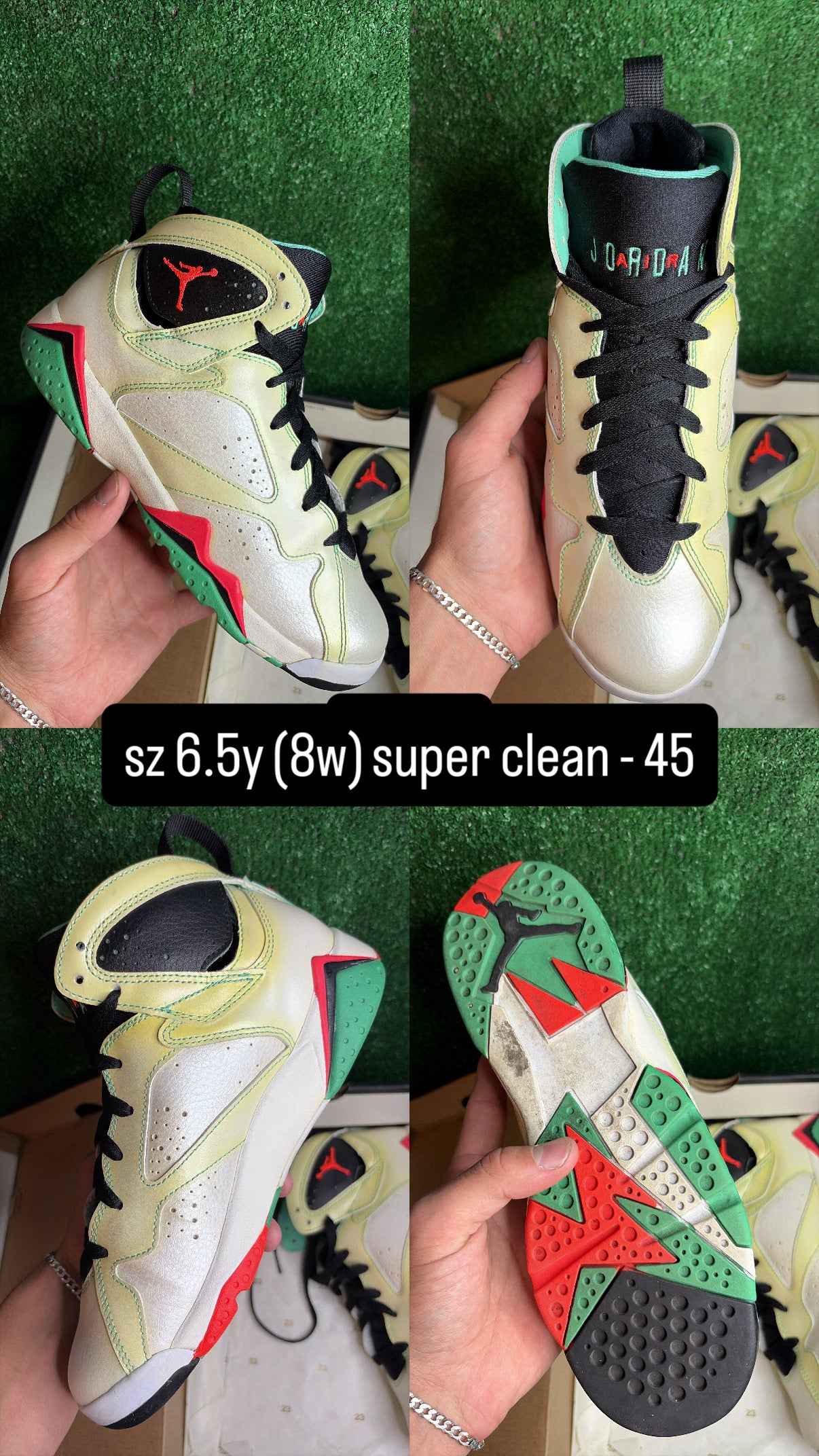 Jordan 7 Verde Size 6.5y (8w)