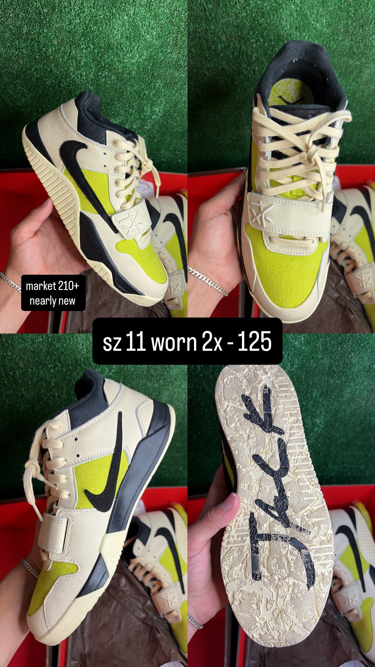 Nike Jumpman Jack Travis Scott T-Rex Bright Cactus Neon
