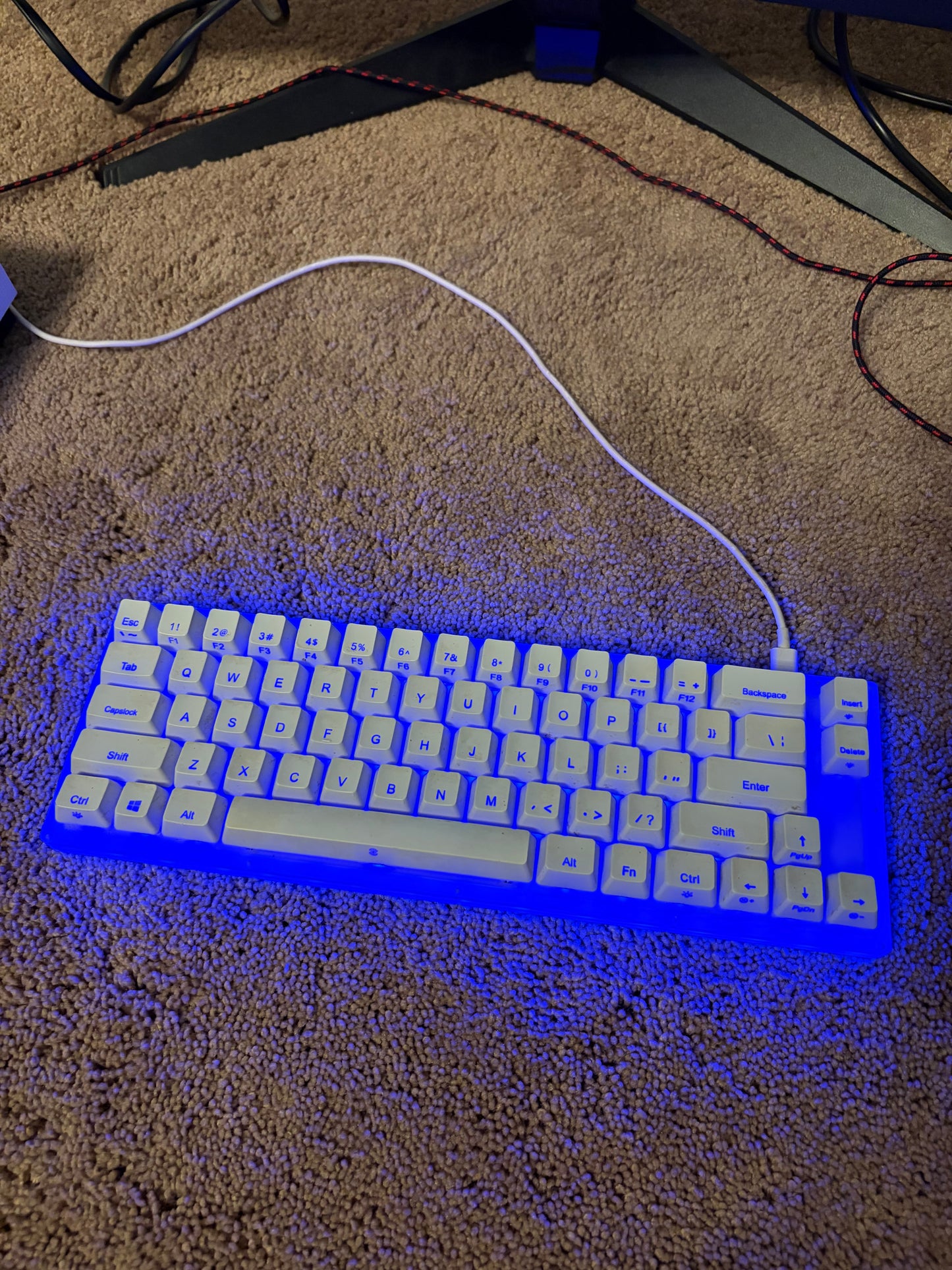 White RGB Wired Gaming Keyboard