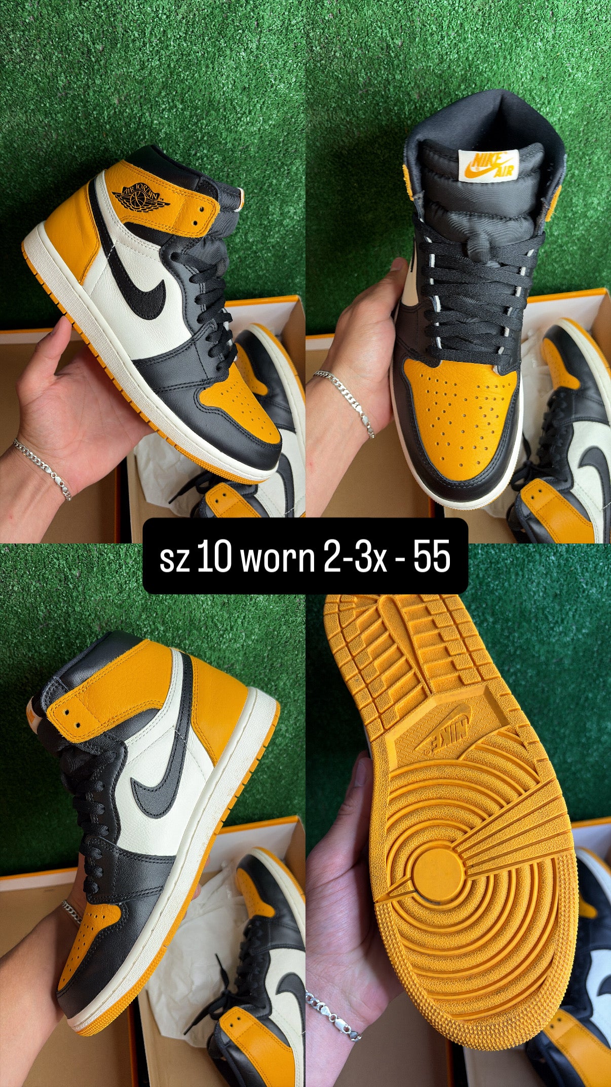 Jordan 1 High Taxi Size 10