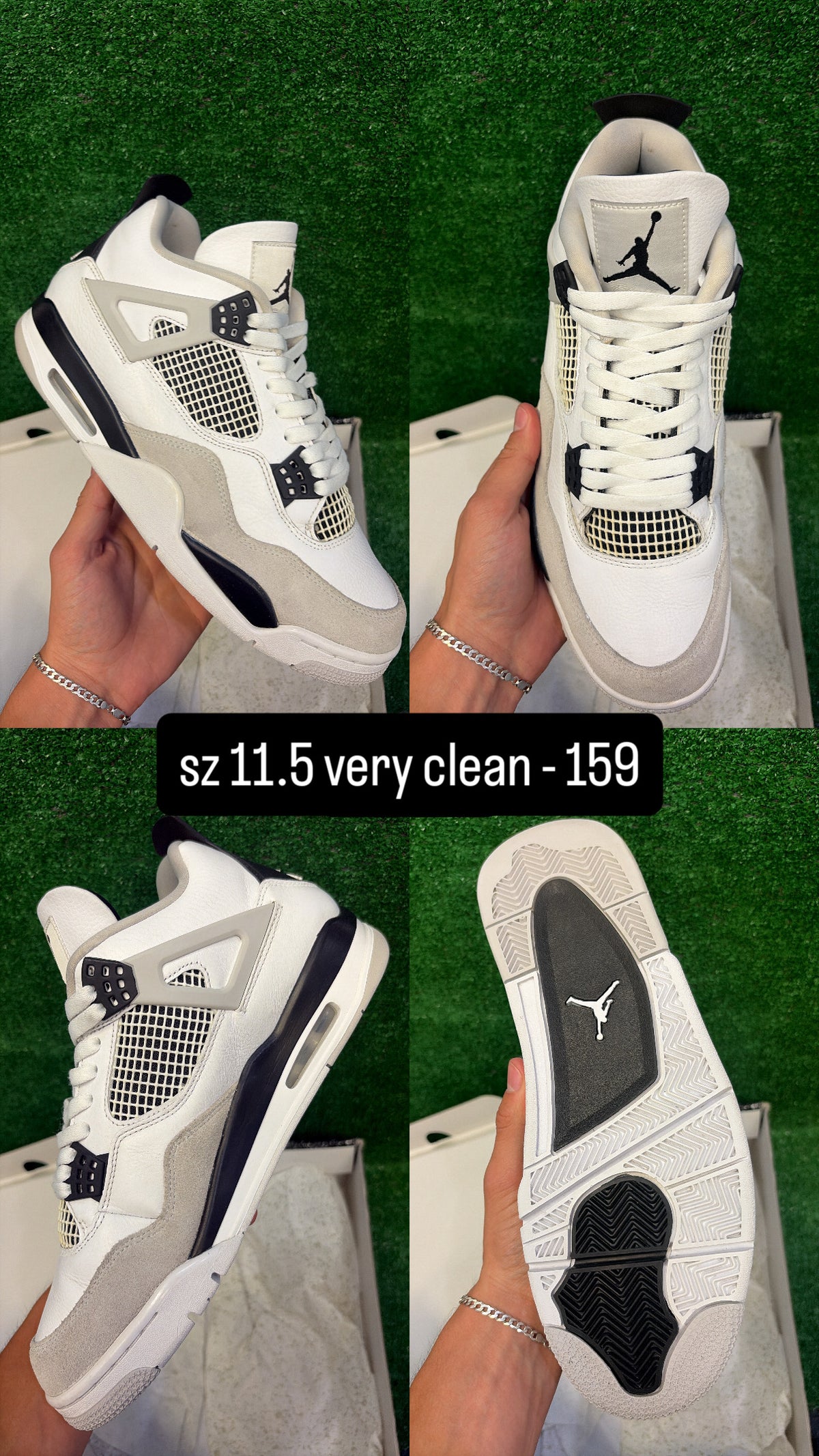 Jordan 4 Military Black Size 11.5