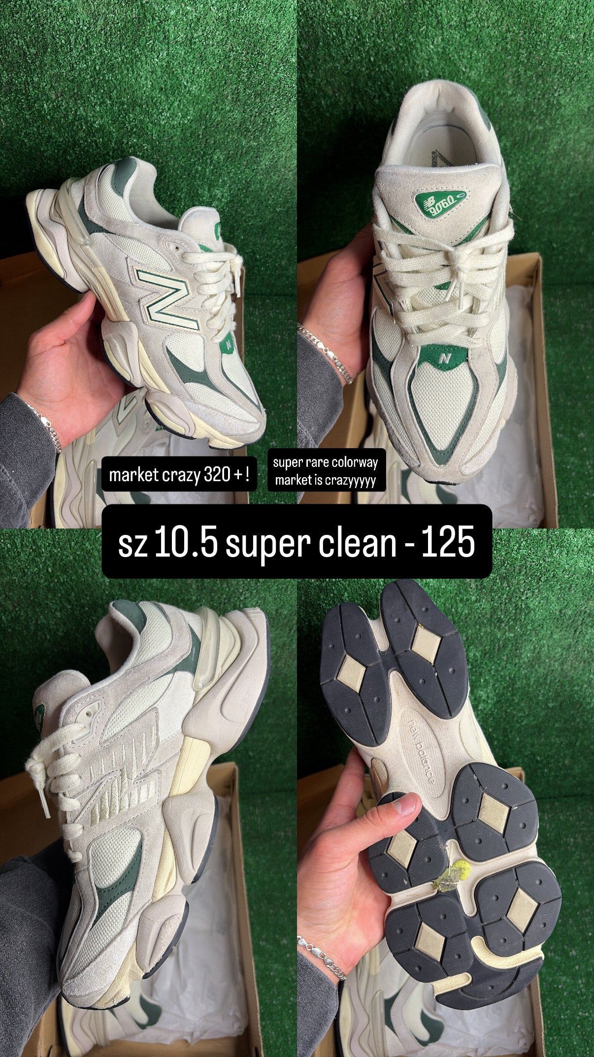 New Balance 9060 Spruce Pack Size 10.5