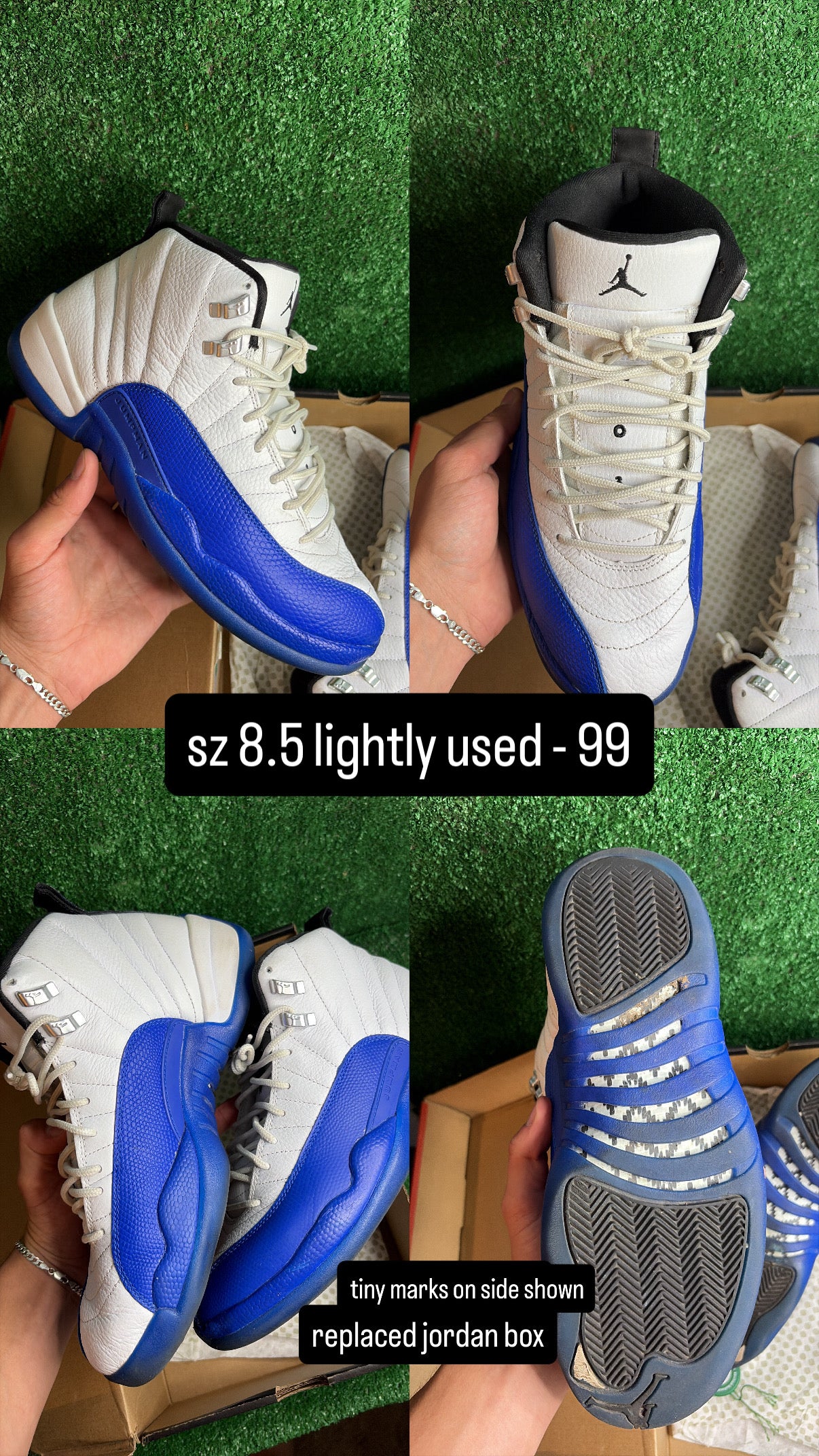 Jordan 12 Blueberry Size 8.5