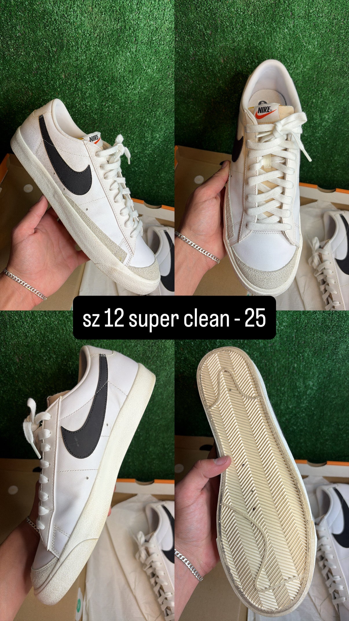 Nike Sacai Blazer Low White Size 12