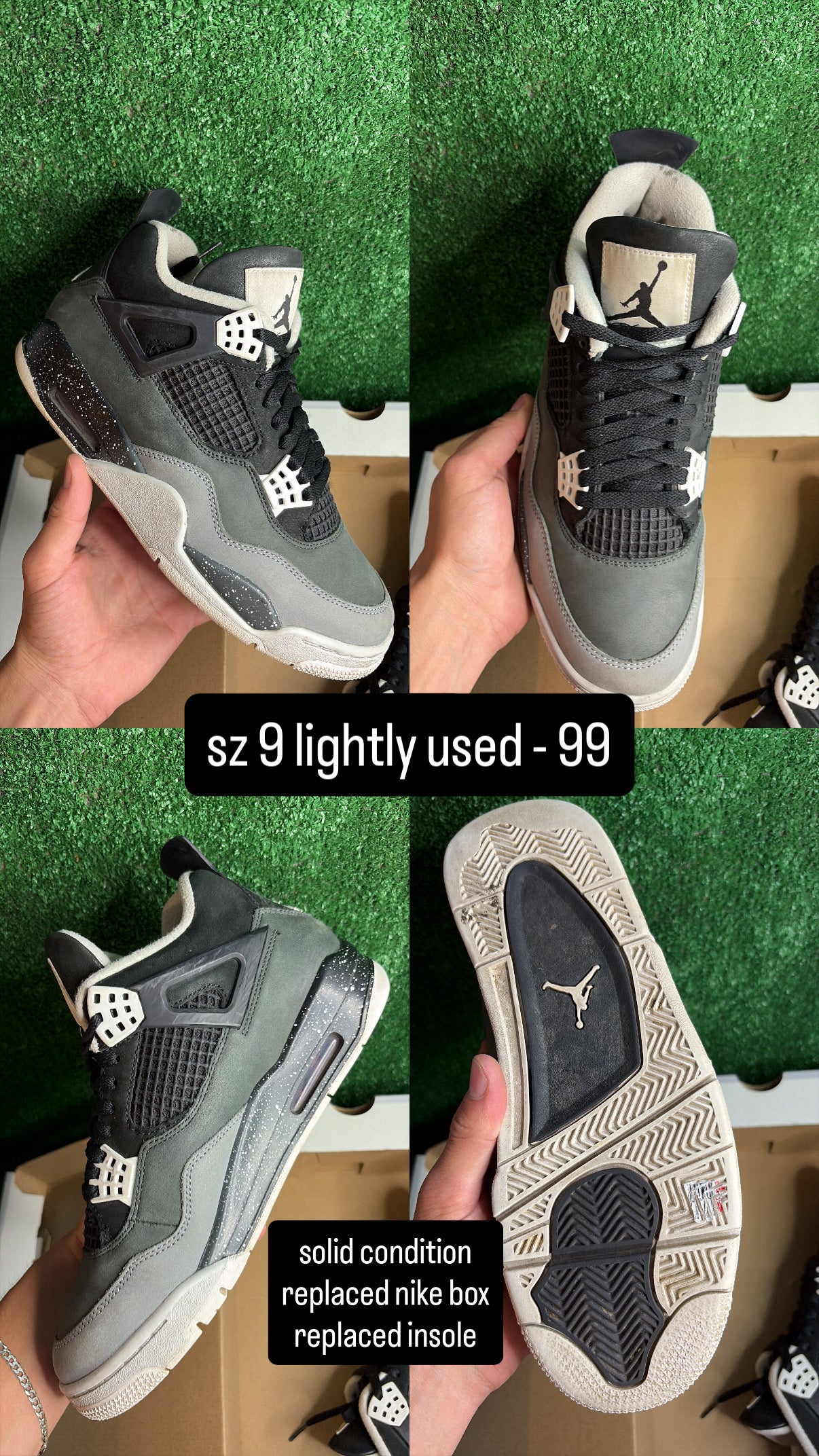 Jordan 4 Fear Size 9