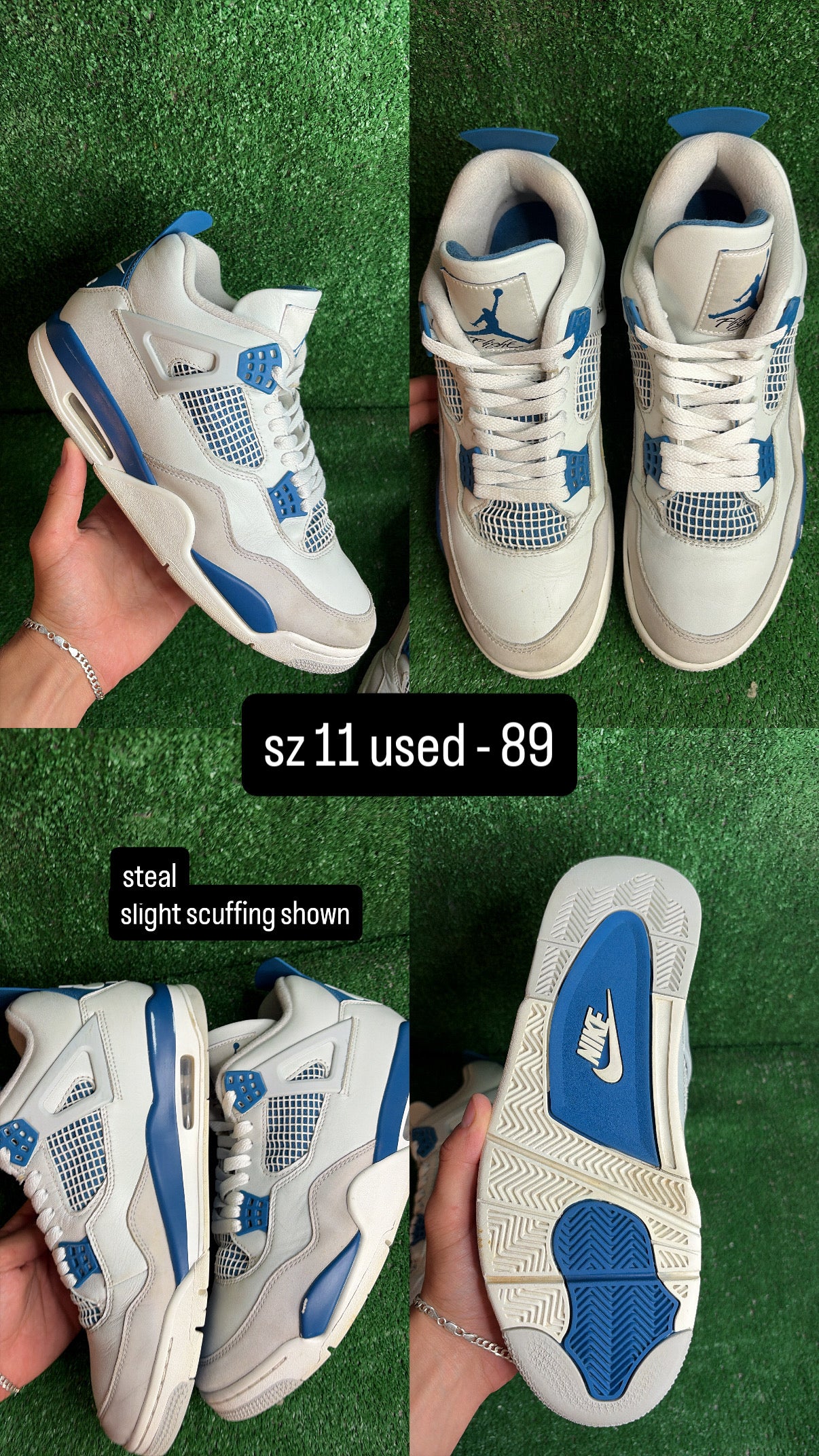 Jordan 4 Military Blue Size 11