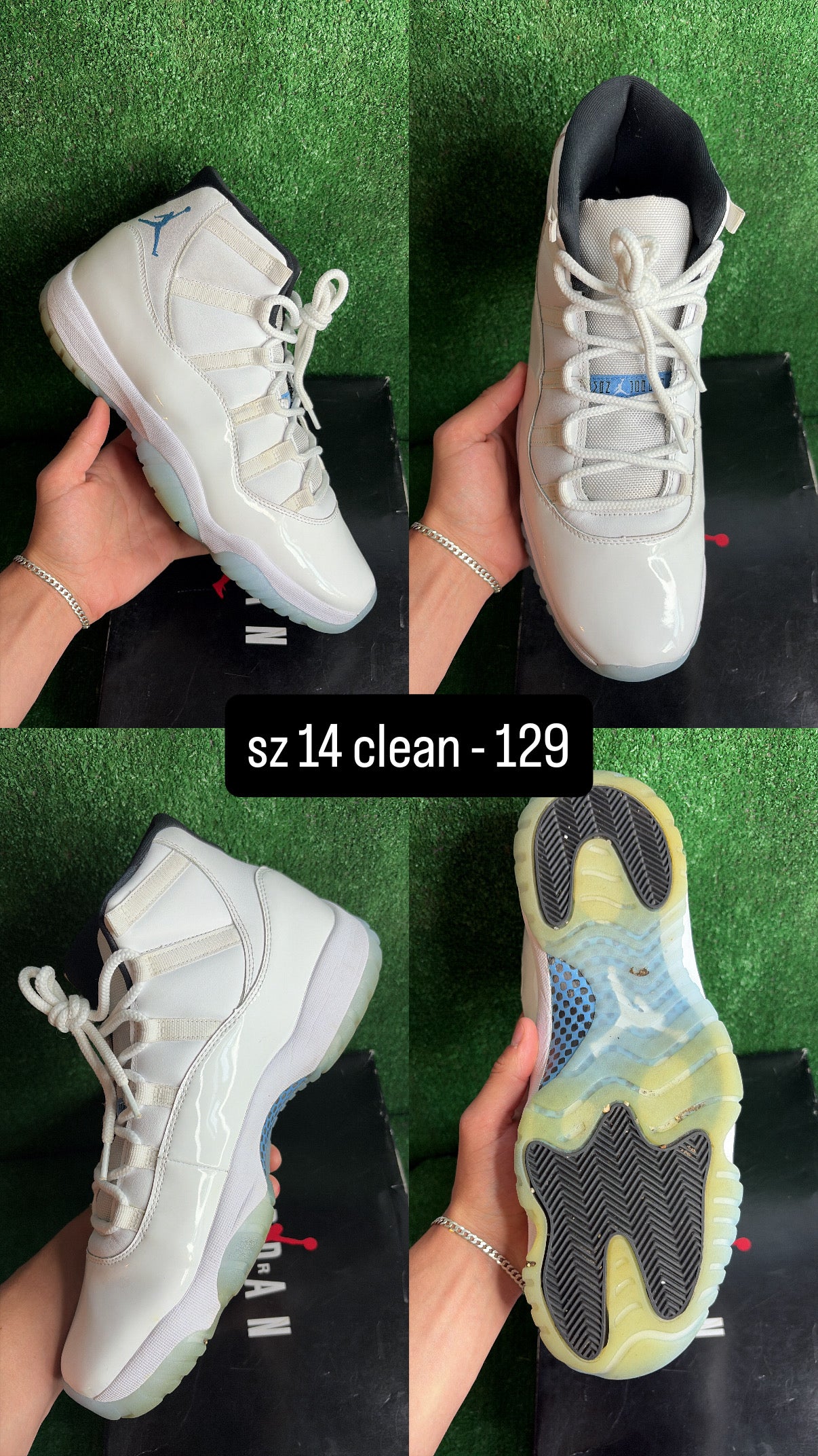 Jordan 11 Legend Blue Size 14