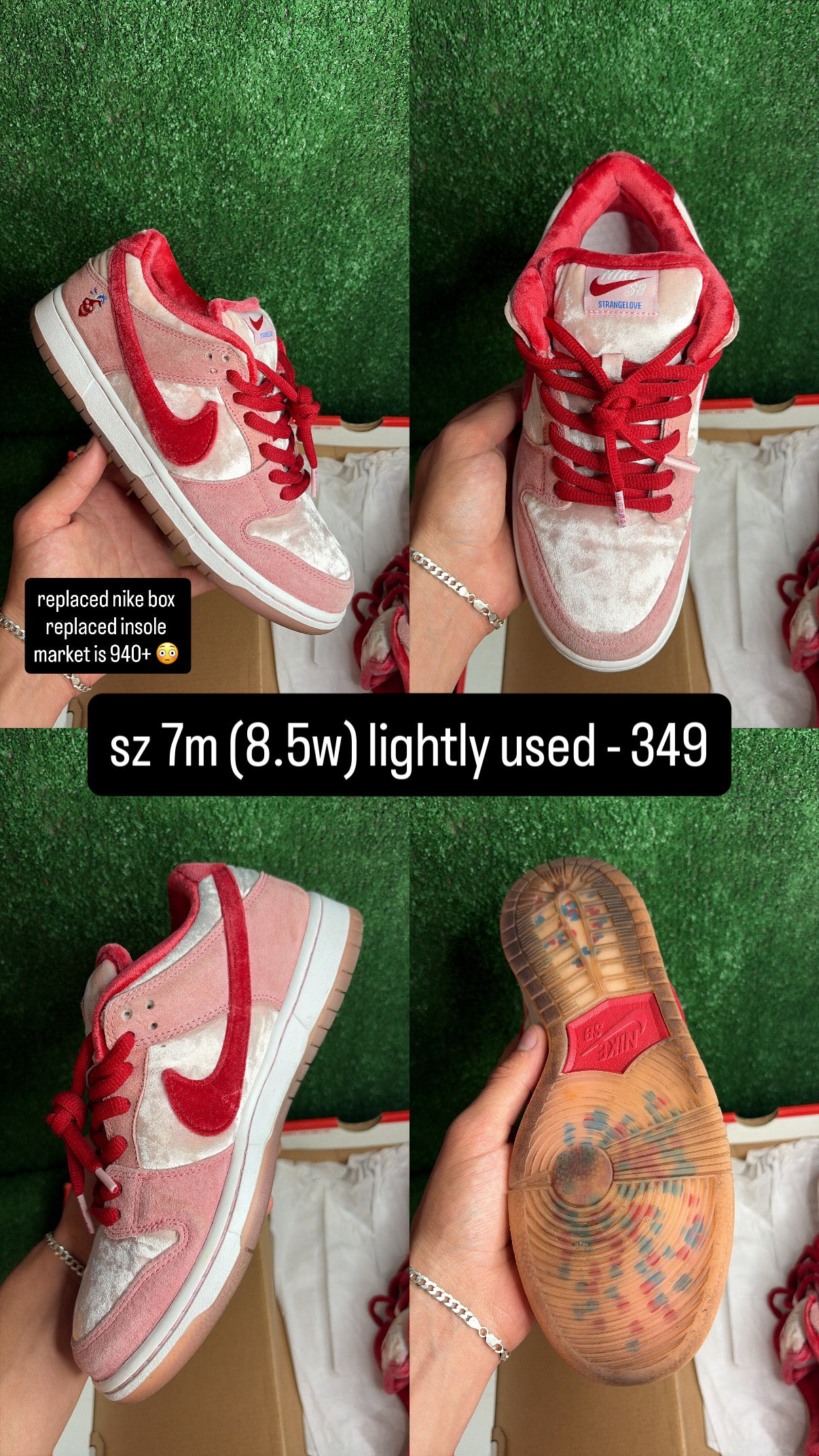 Nike Dunk Low SB Strangelove Size 7m (8.5w)