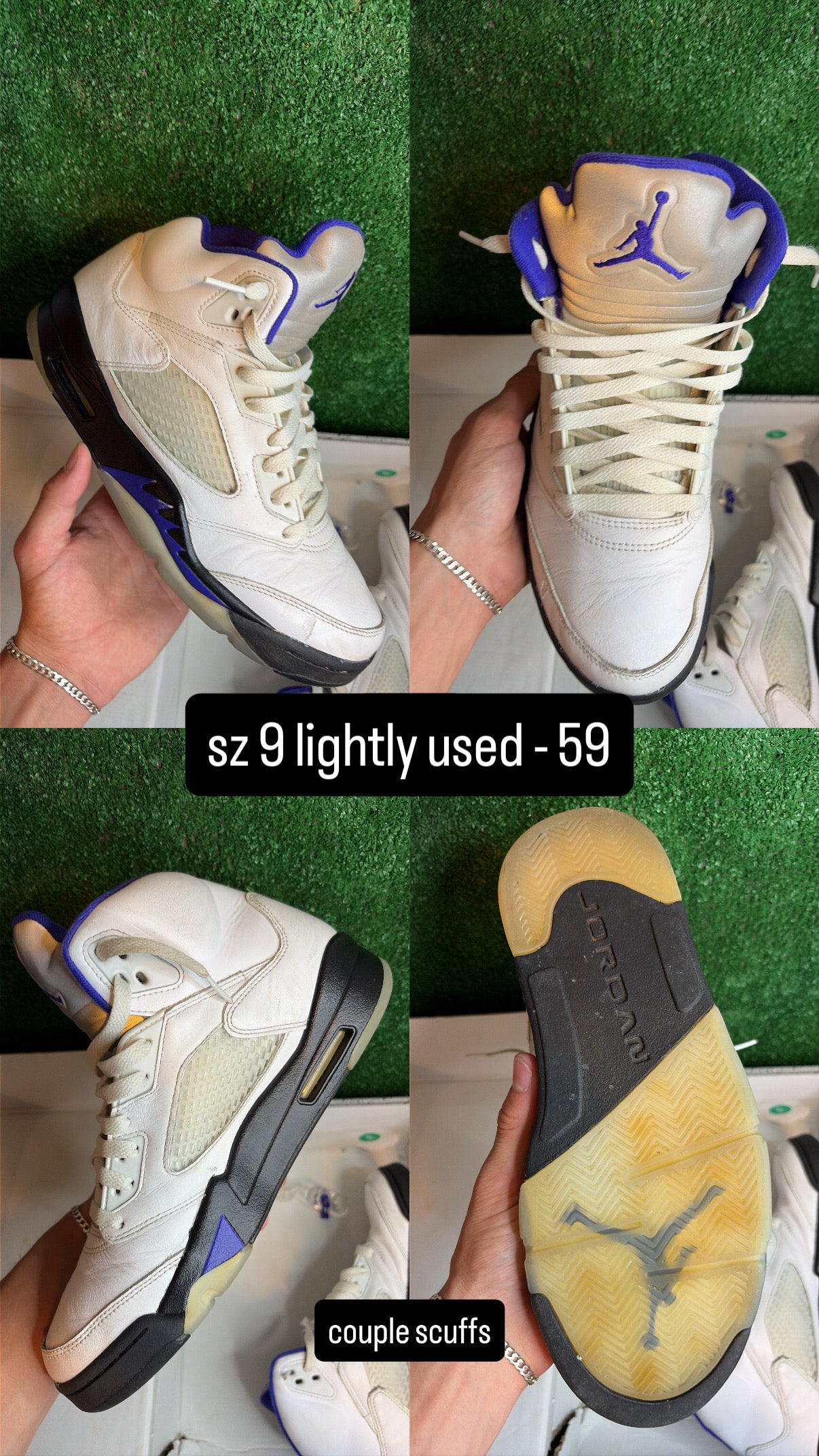 Jordan 5 Dark Concord Size 9