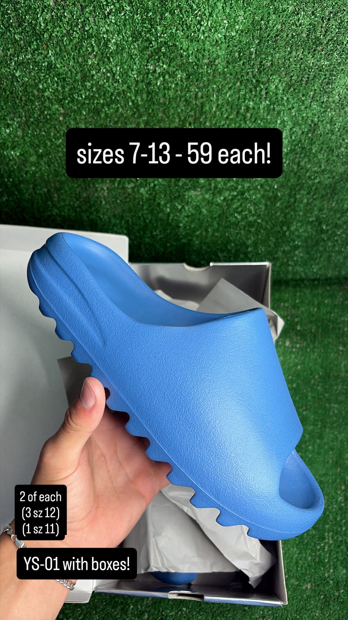 YS 01 Yeezy Slide Blue