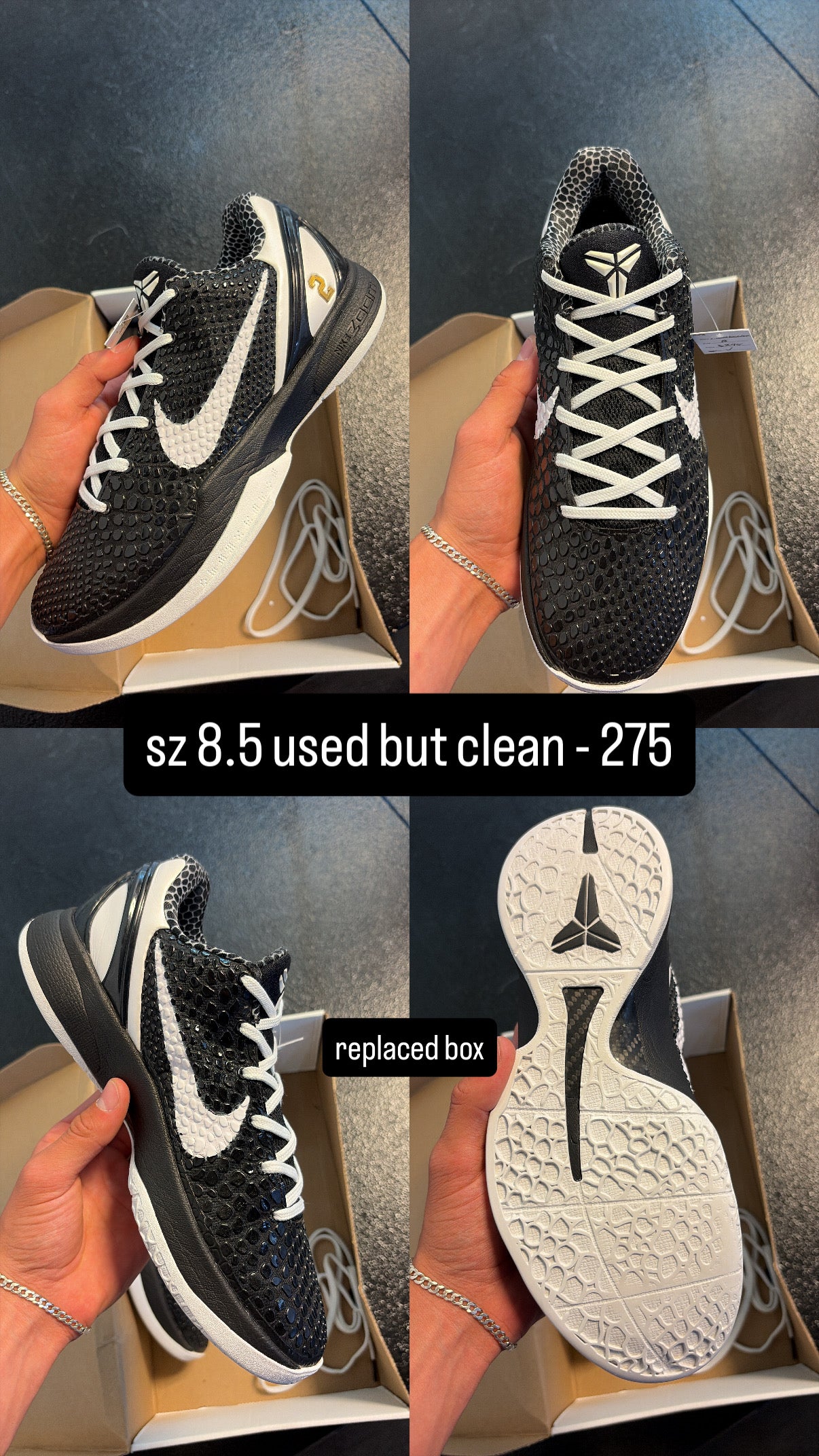 Kobe 6 Mambacita Sweet 16 Size 8.5