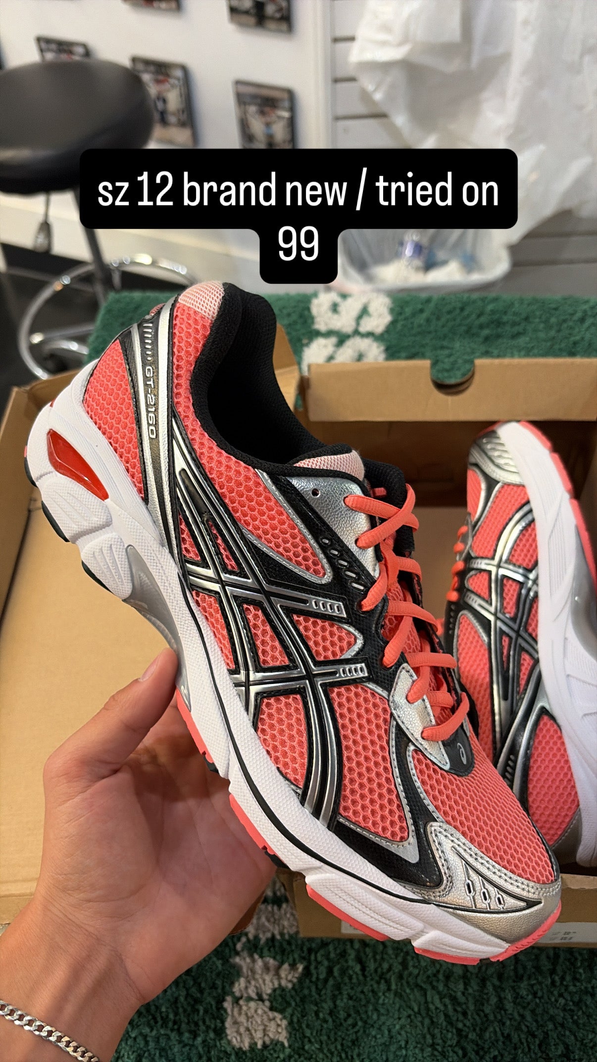 Asics GT 2160 Papaya Size 12