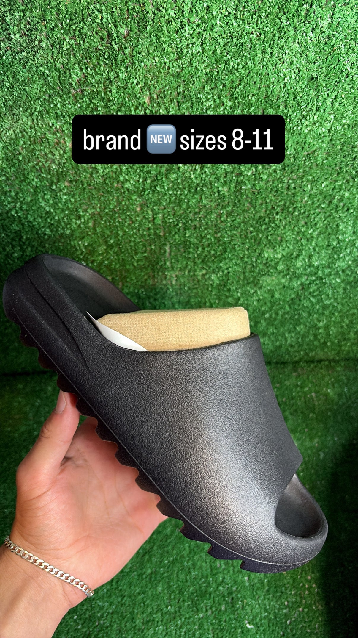 YS-01 Yeezy Slide Black (Multiple Sizes)