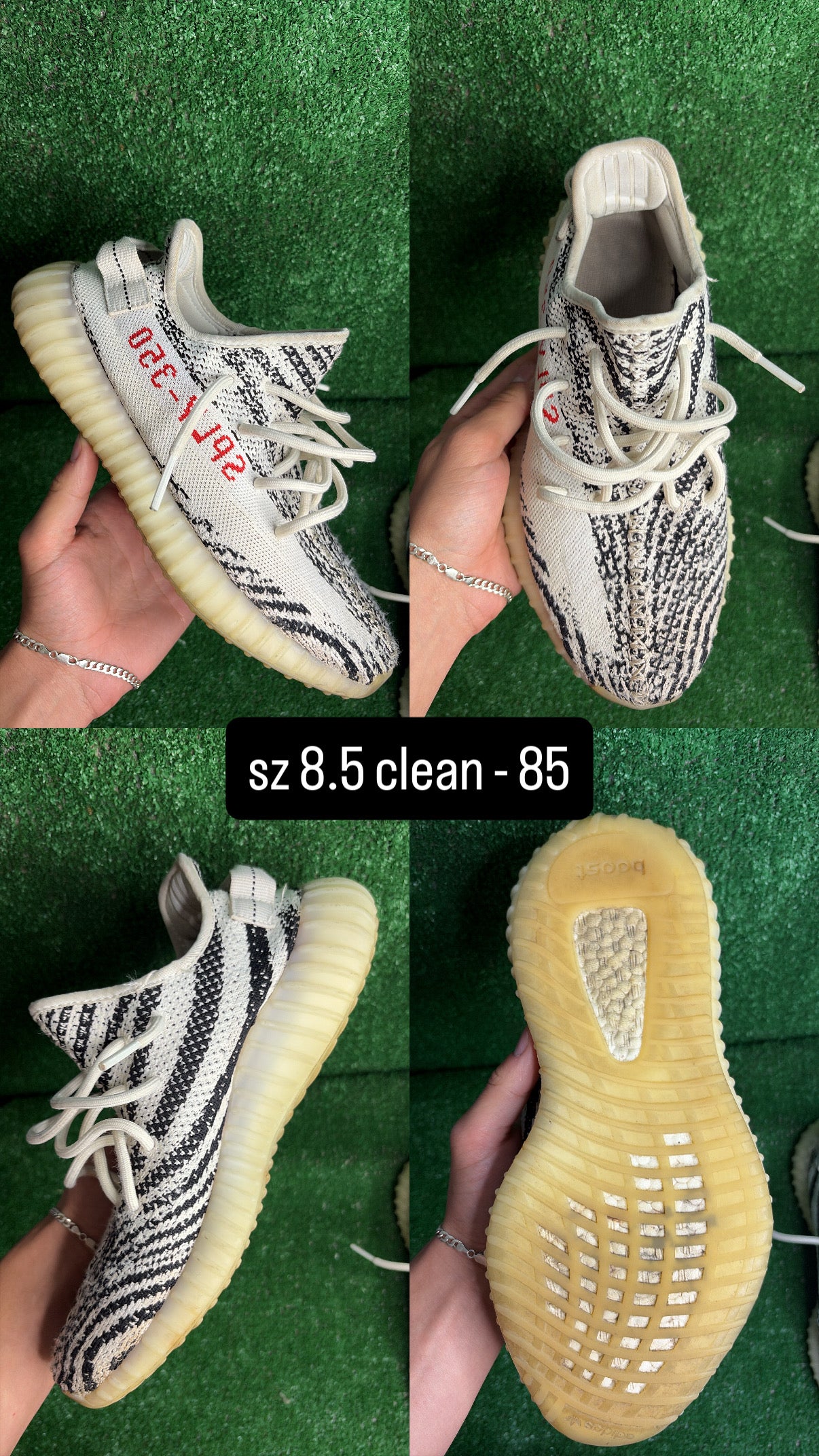 Yeezy 350 Boost V2 Zebra Size 8.5