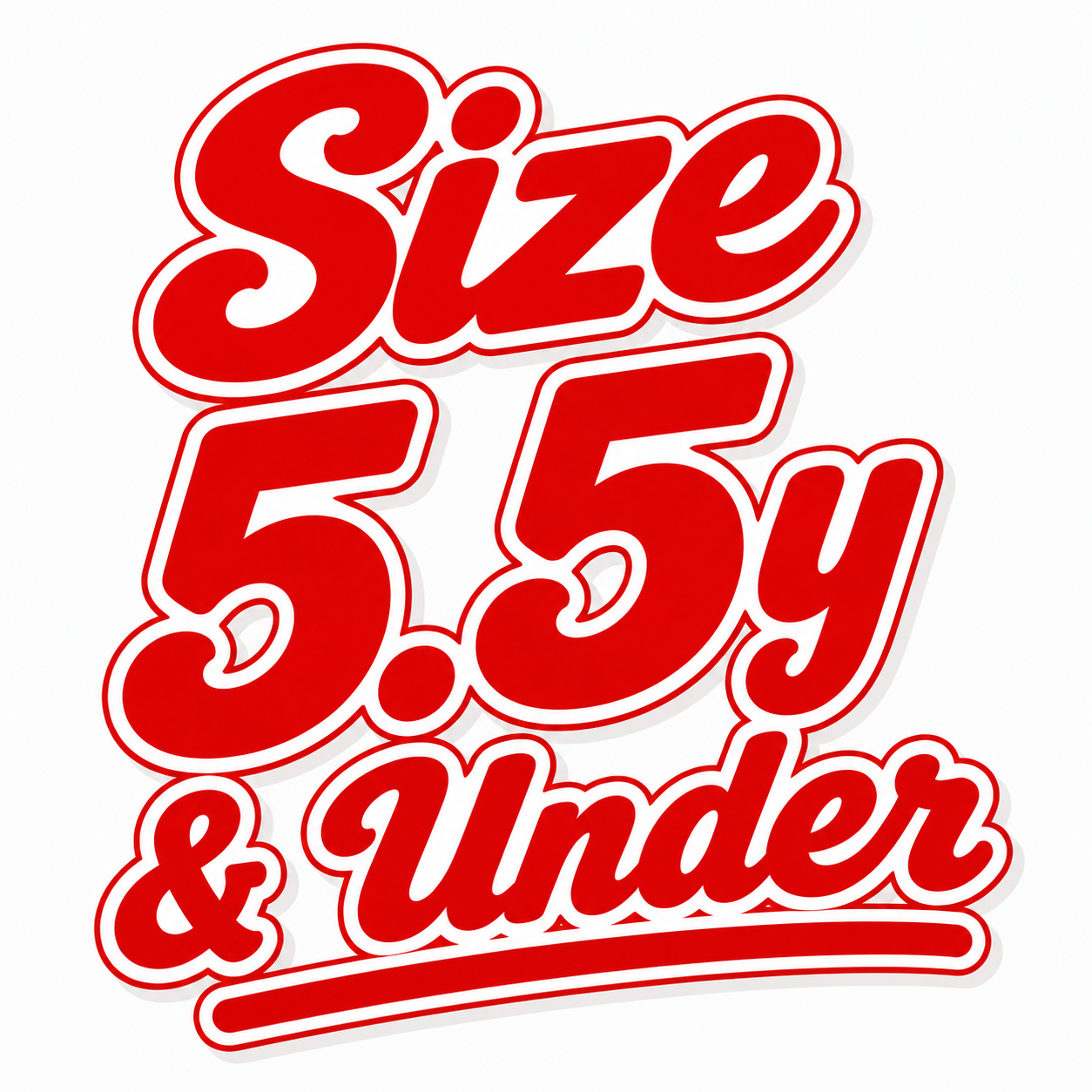 Size 5.5y & Under