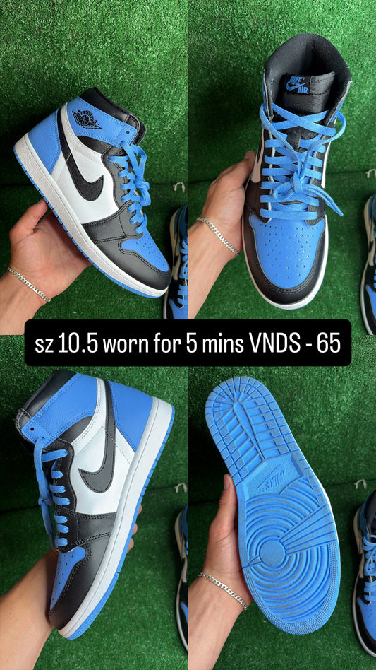 Jordan 1 High UNC Toe Size 10.5