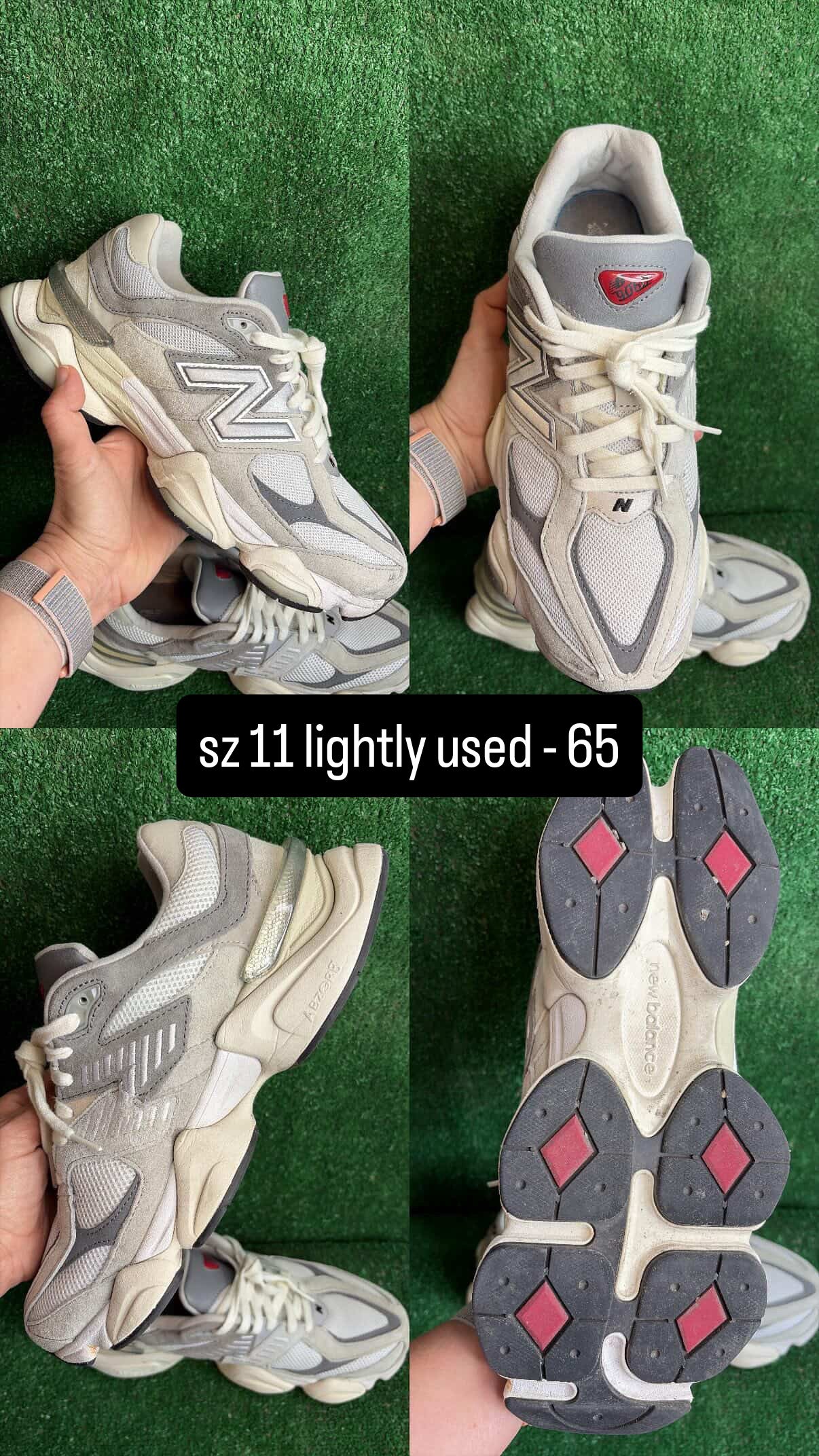 New Balance 9060 Raincloud Grey Size 11