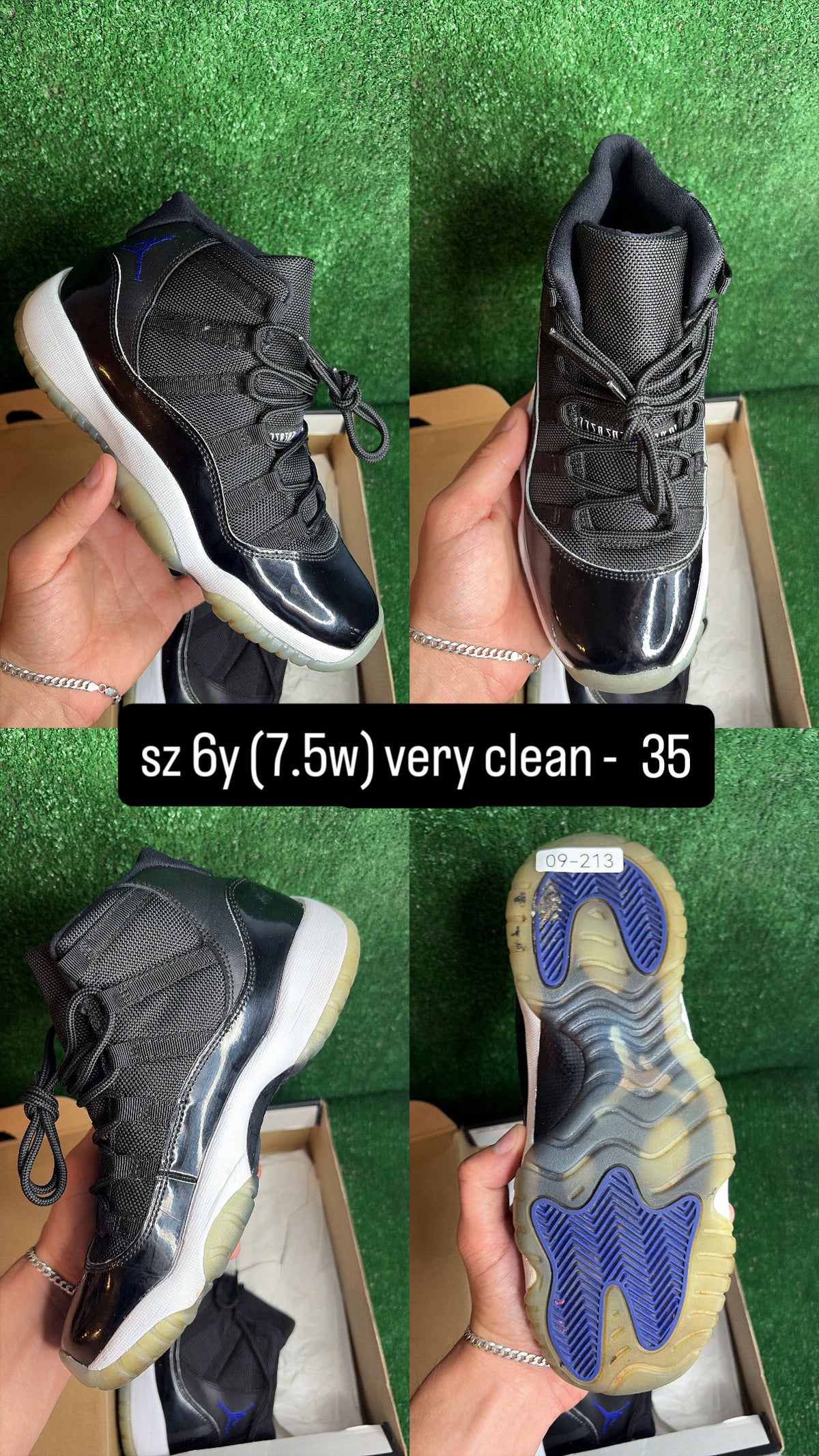 Jordan 11 Space Jam Size 6y (7.5w)