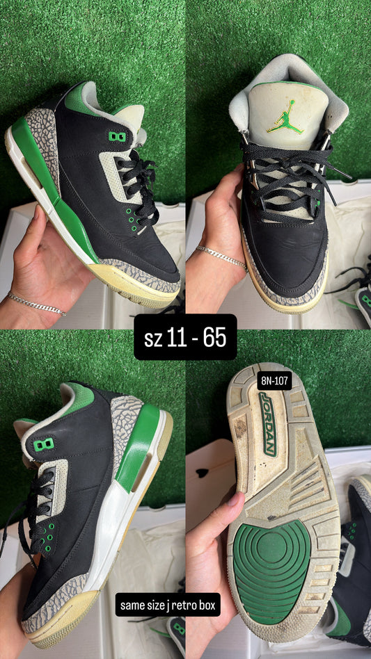 Jordan 3 Pine Green Size 11
