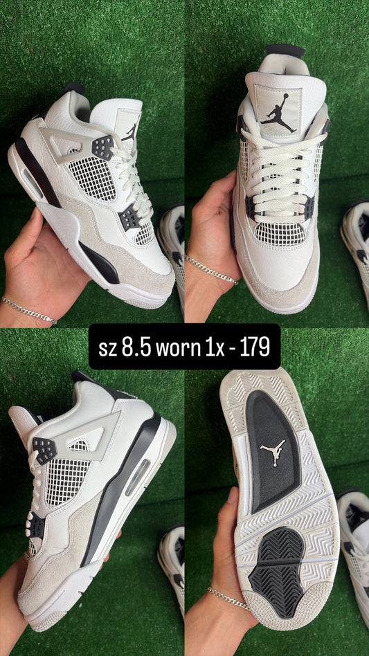 Jordan 4 Military Black Size 8.5