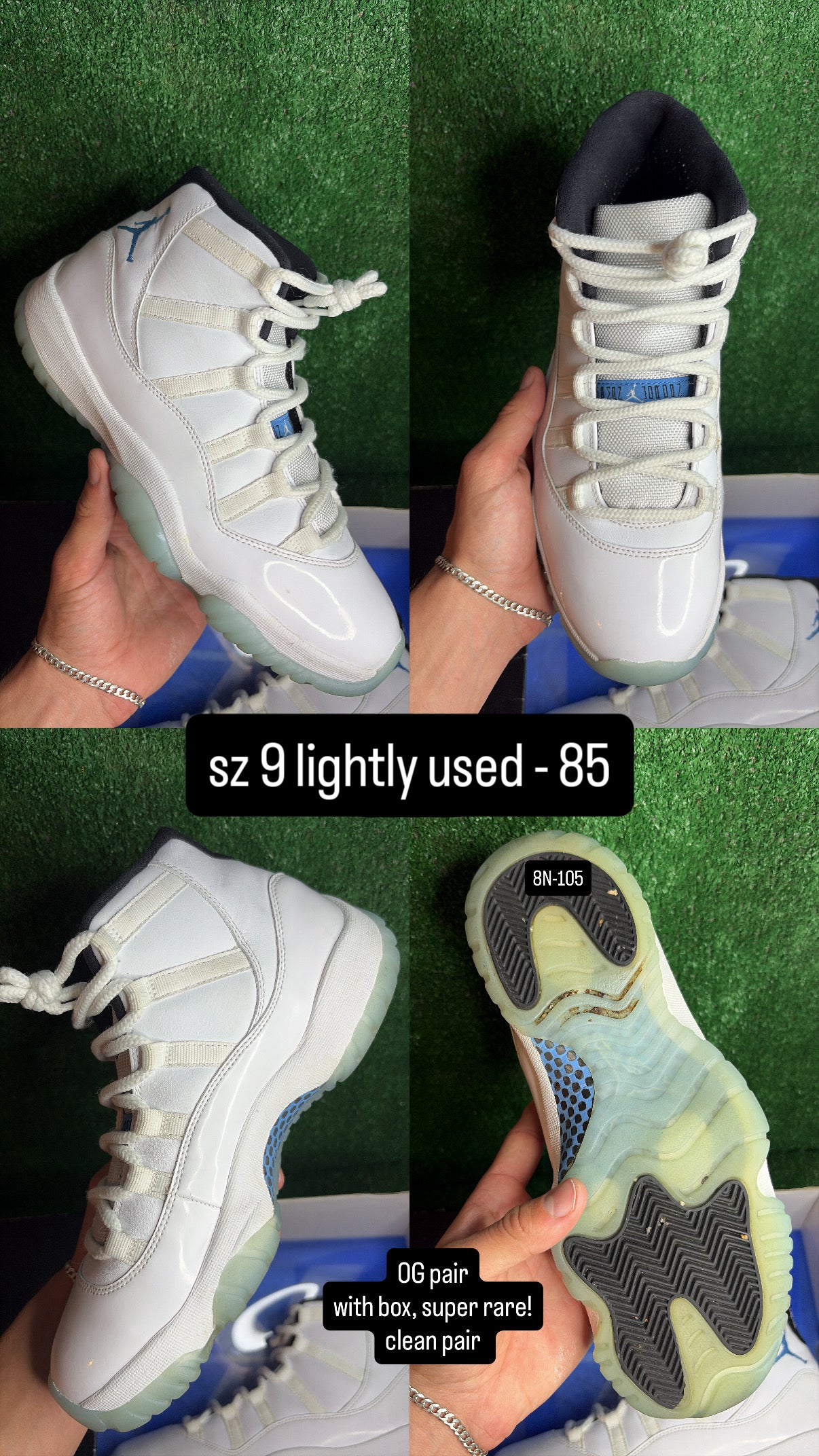 Jordan 11 Legend Blue (2014) Size 9
