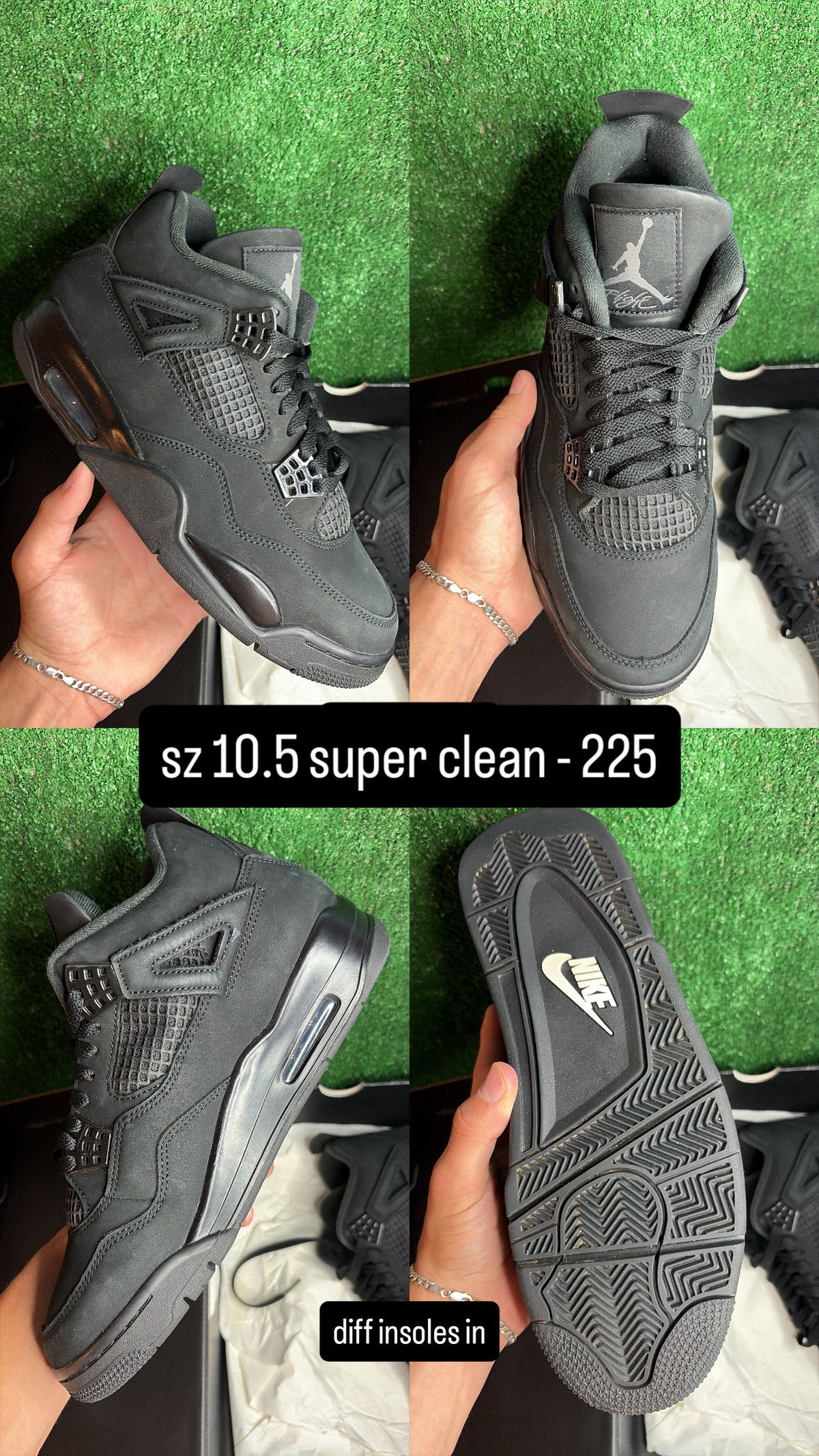 Jordan 4 Black Cat Size 10.5
