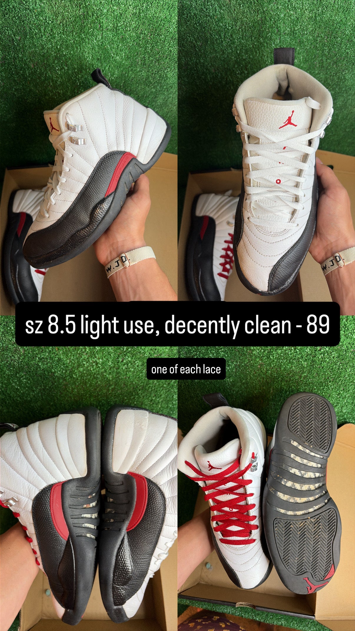 Jordan 12 Taxi Flip Size 8.5