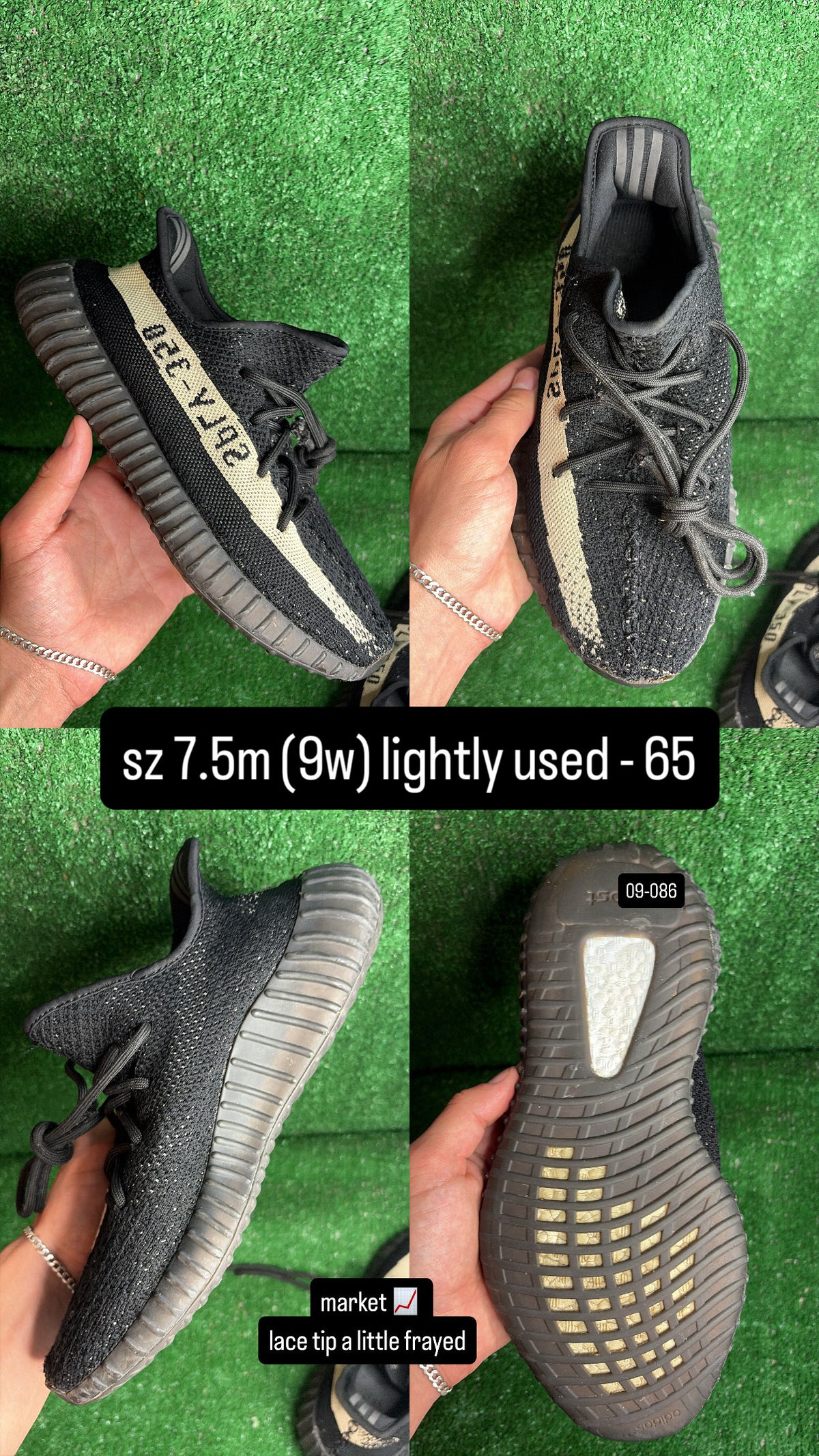 Yeezy 350 Boost V2 Oreo Size 7.5m (9w)