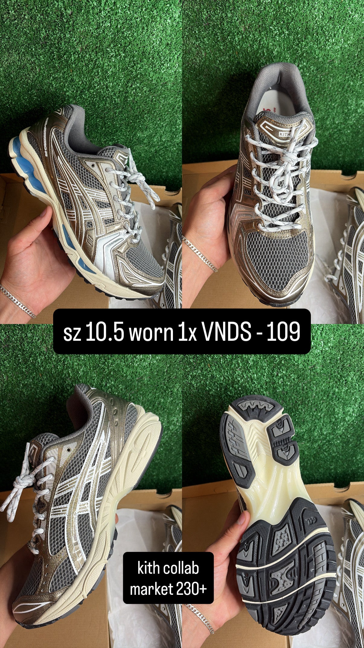 Asics Gel Kayano 14 Kith Chicago Size 10.5