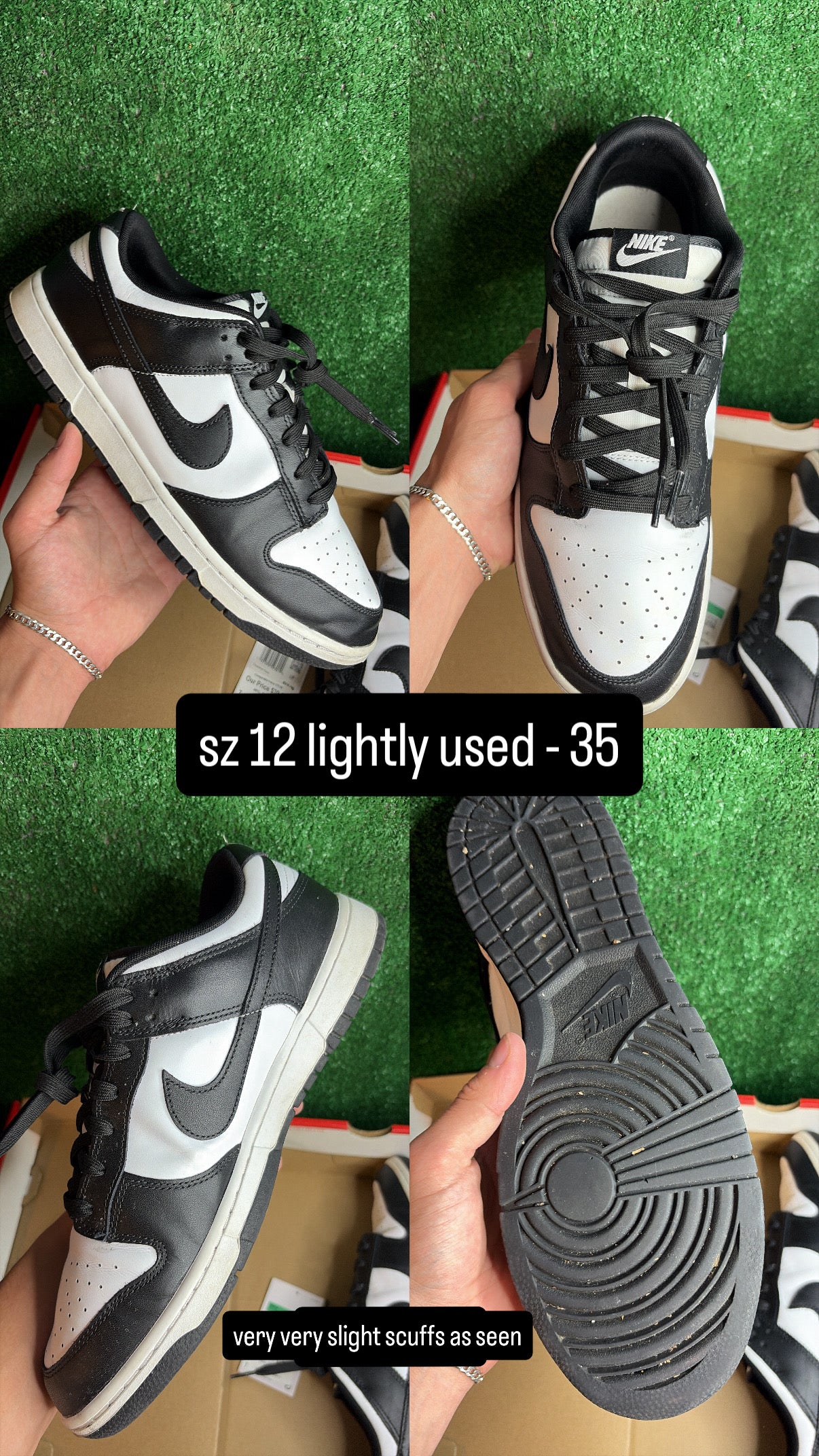 Nike Dunk Low Panda Size 12