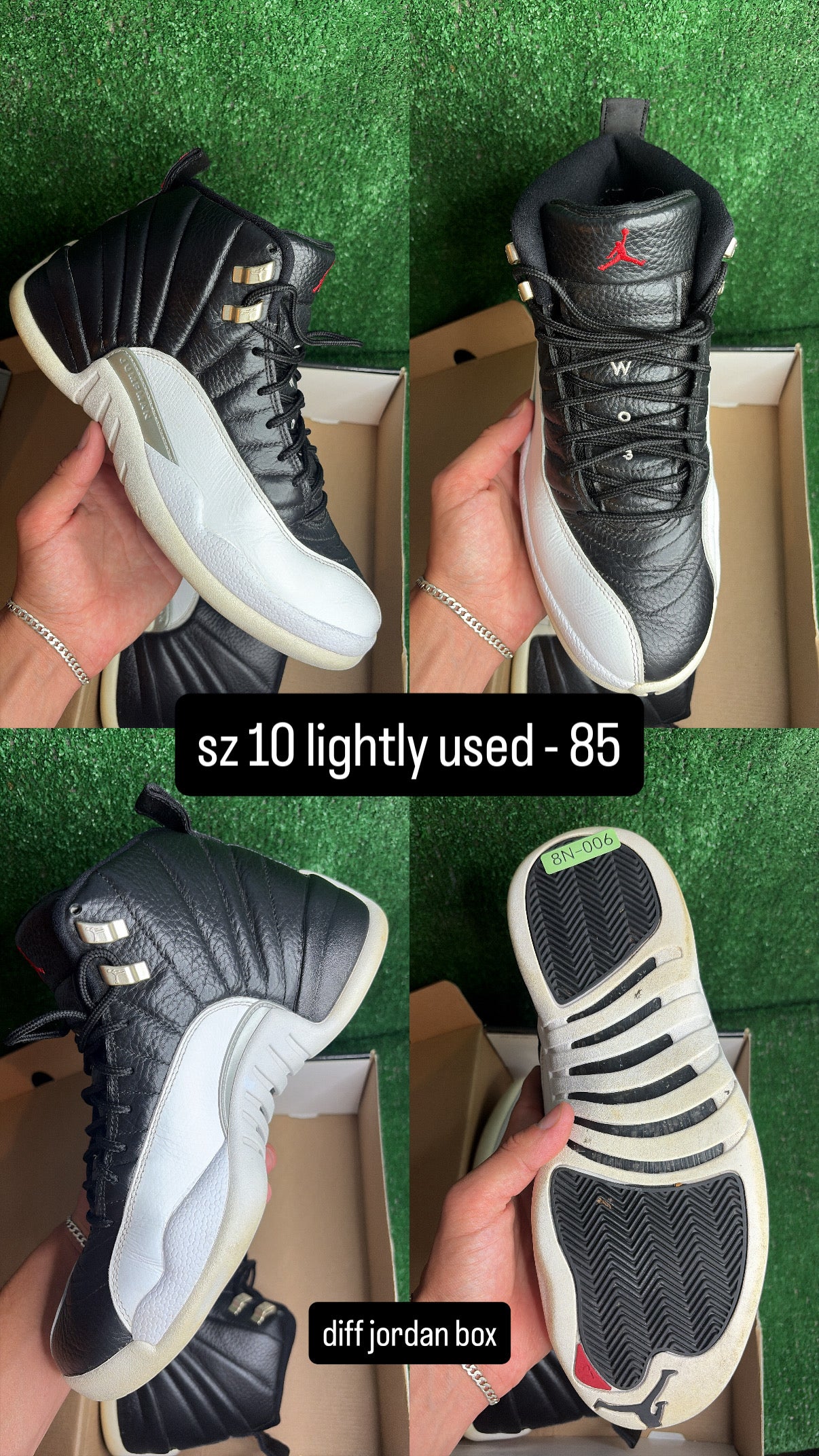 Jordan 12 Playoffs Size 10