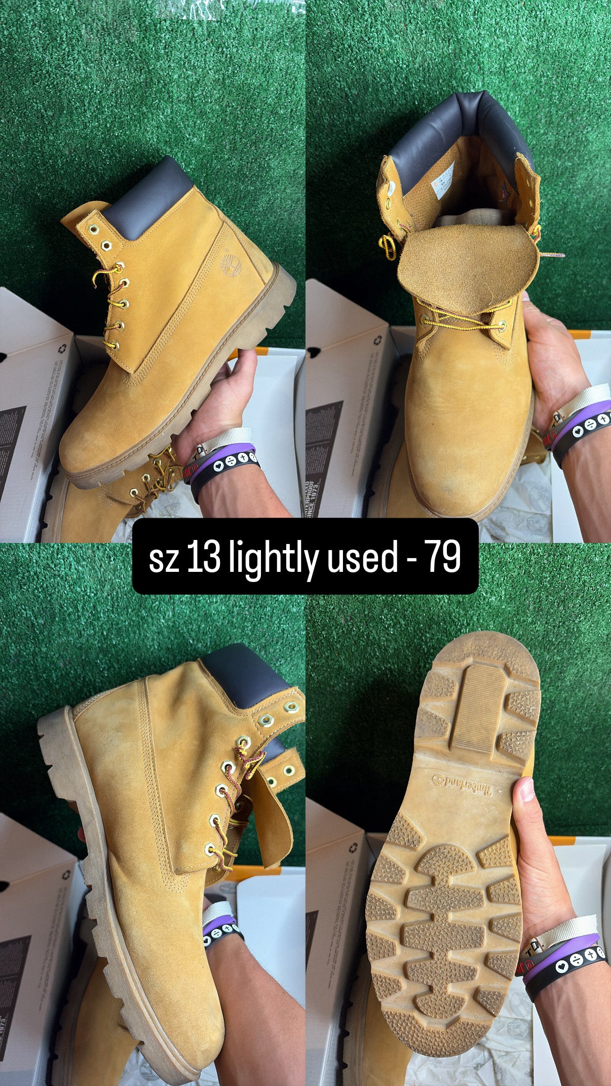 Timberlands Boot Wheat Size 13