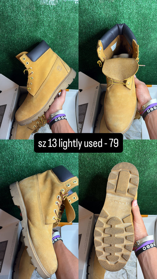 Timberlands Boot Wheat Size 13