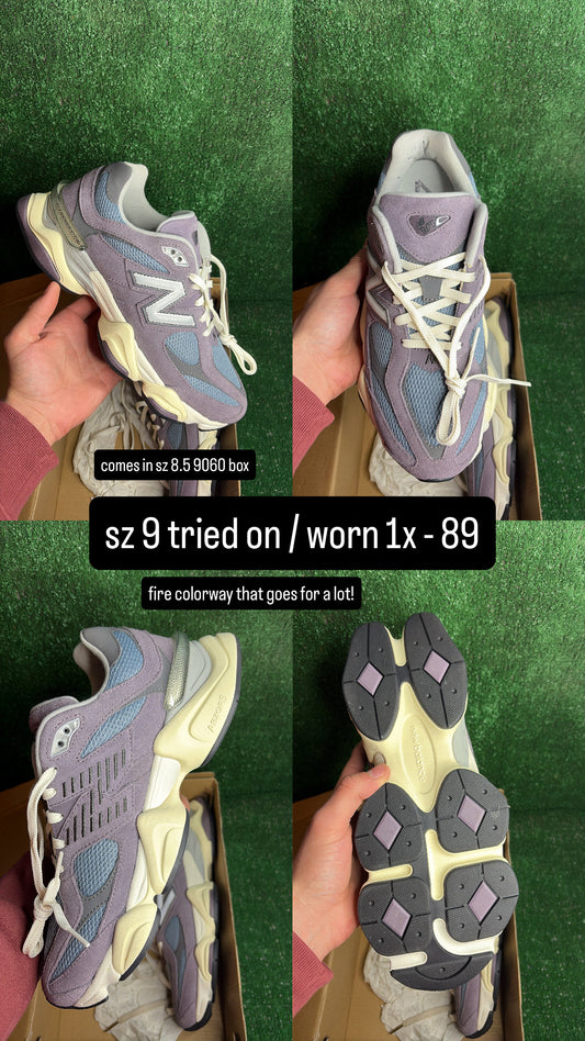New Balance 9060 Shadow Purple Size 9
