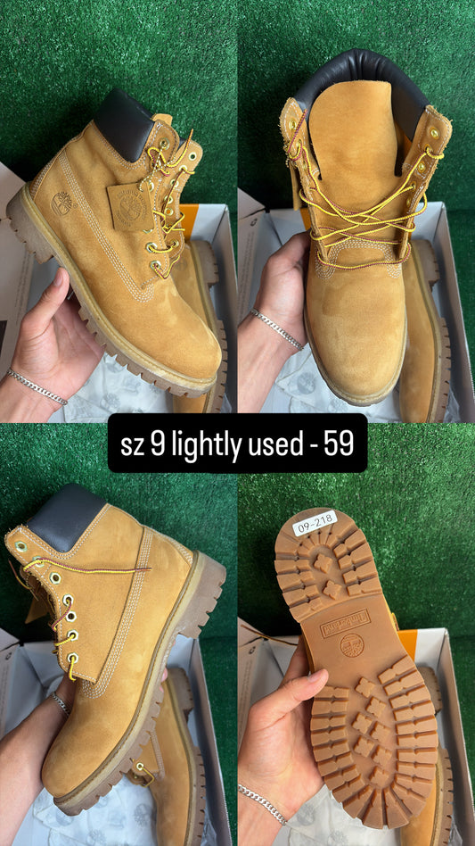 Timberland Boot Wheat Size 9
