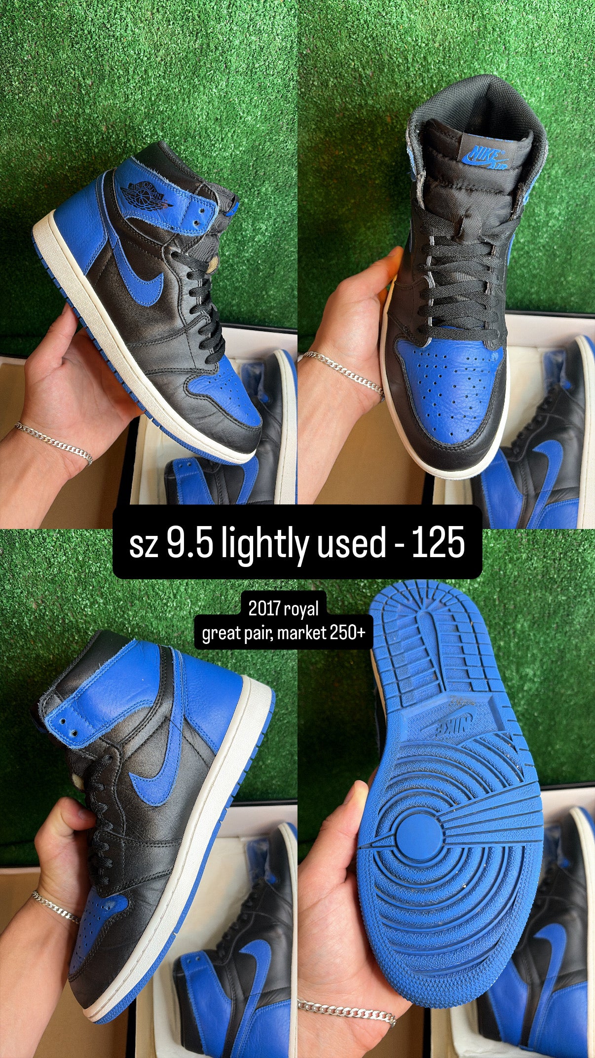 Jordan 1 High Royal 2017 Size 9.5