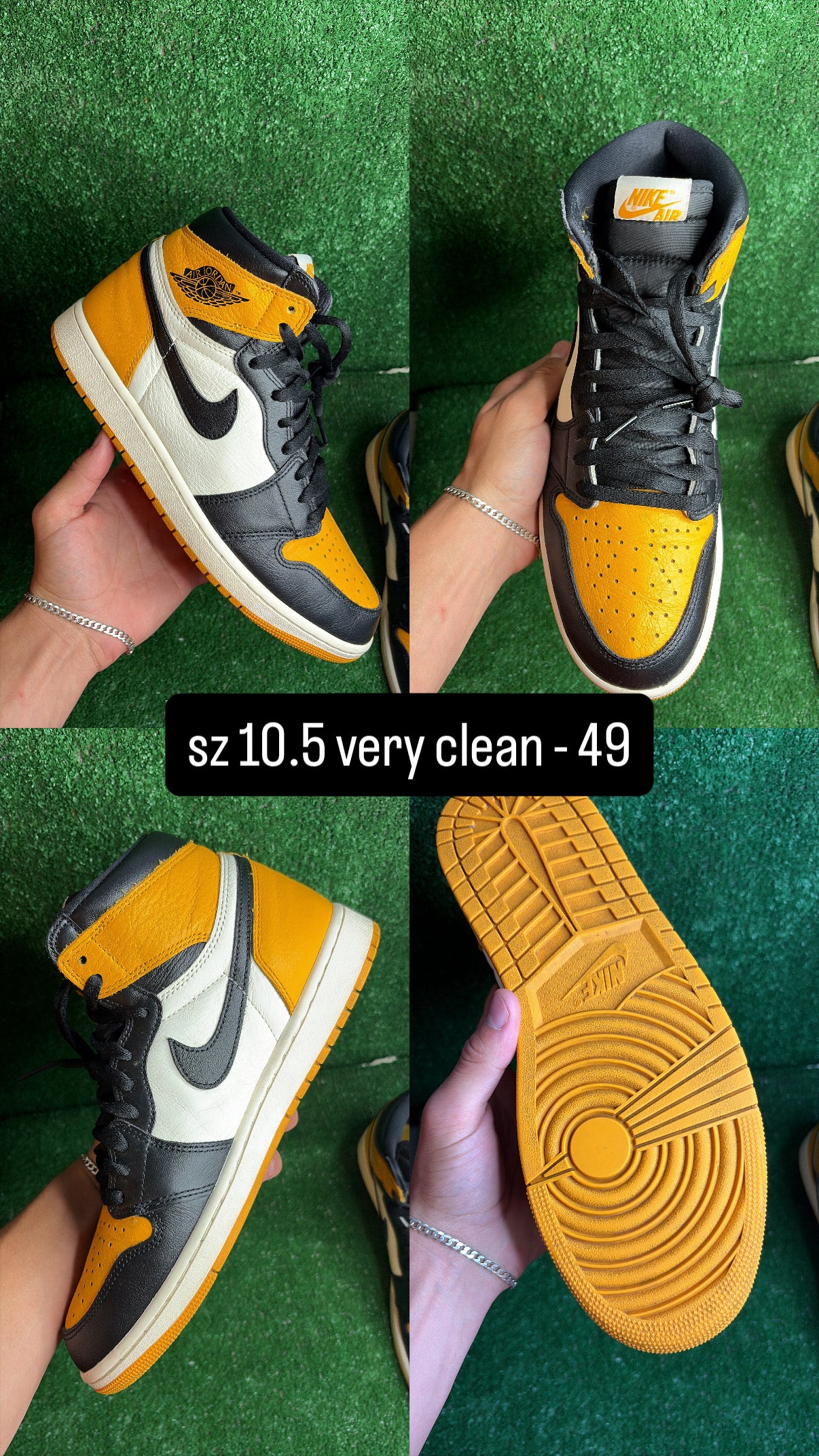 Jordan 1 High Taxi Size 10.5