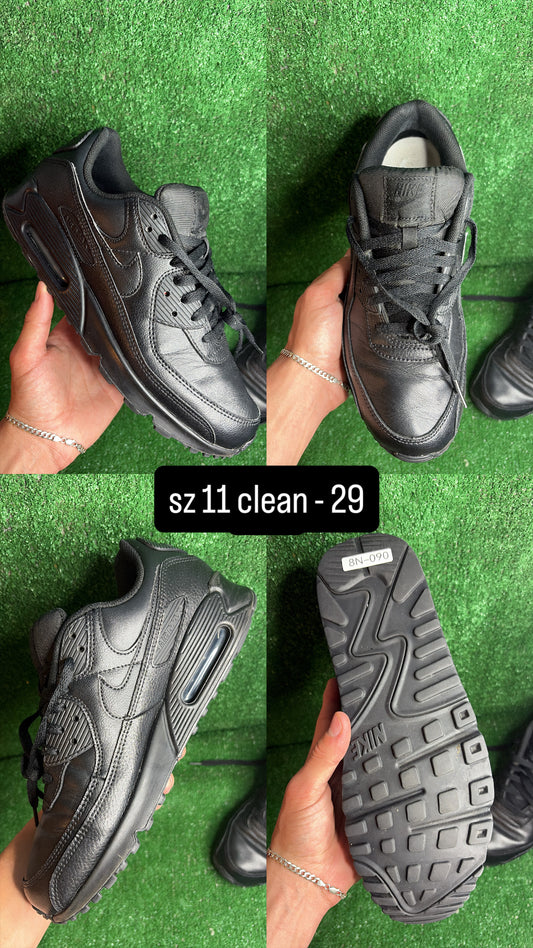 Nike Air Max 90 Triple Black Size 11