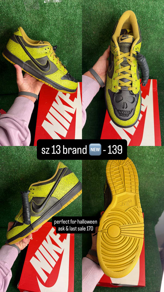 Dunk Low Halloween Skull Size 13