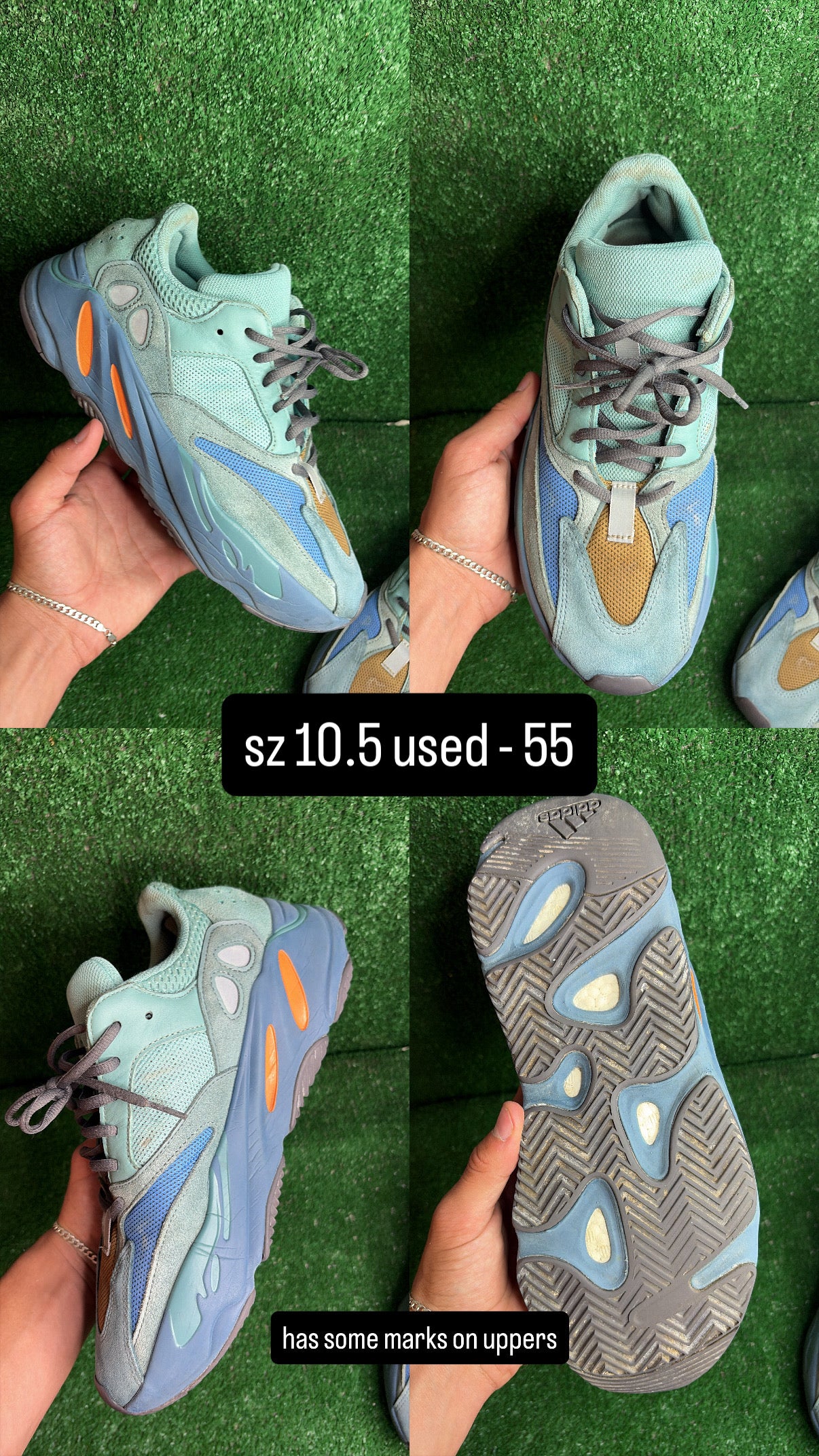 Yeezy 700 Faded Azure Size 10.5