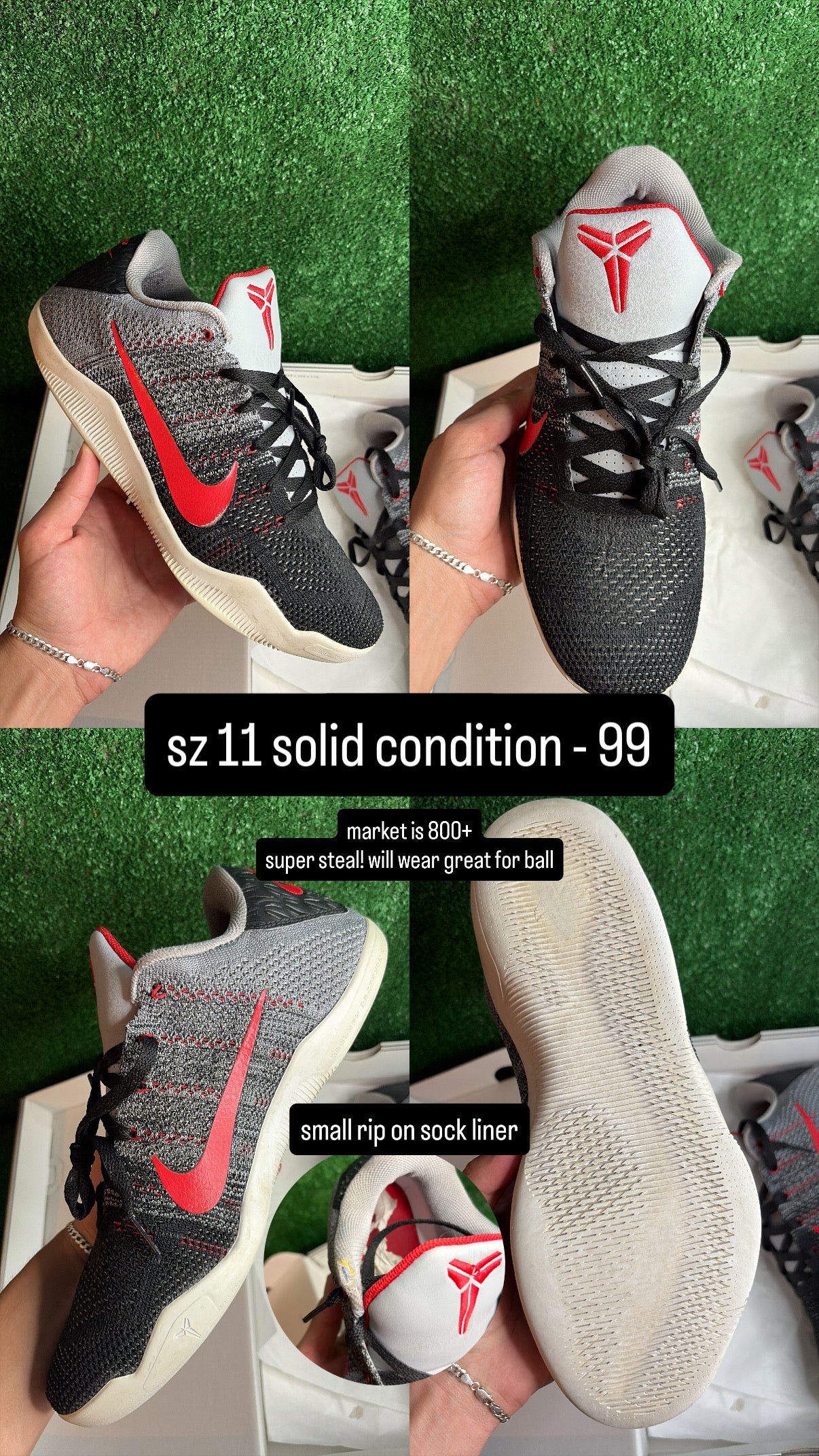 Kobe 11 Elite Low Tinker Size 11