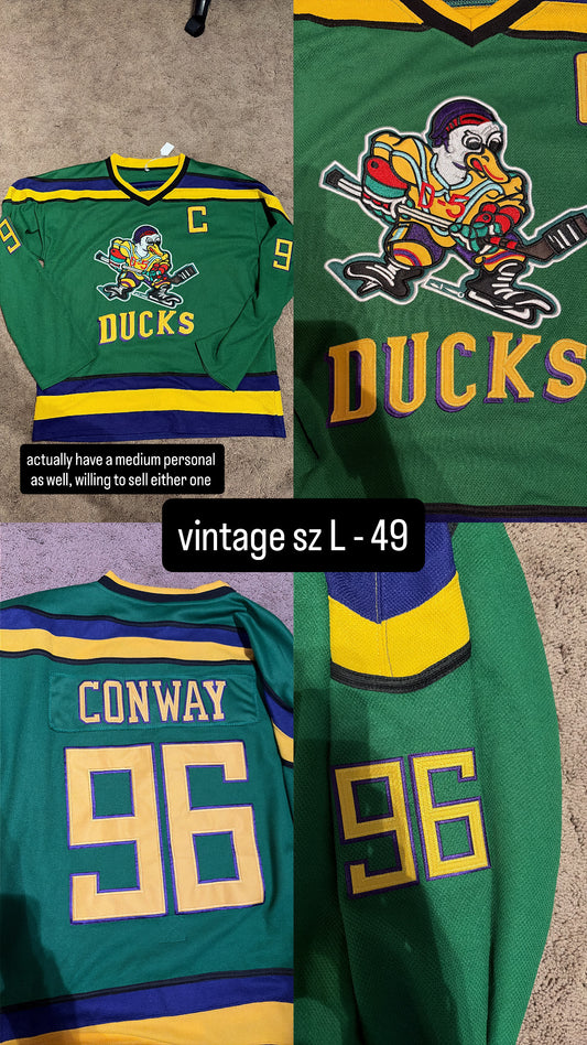Mighty Ducks Vintage Hockey Jersey - Large